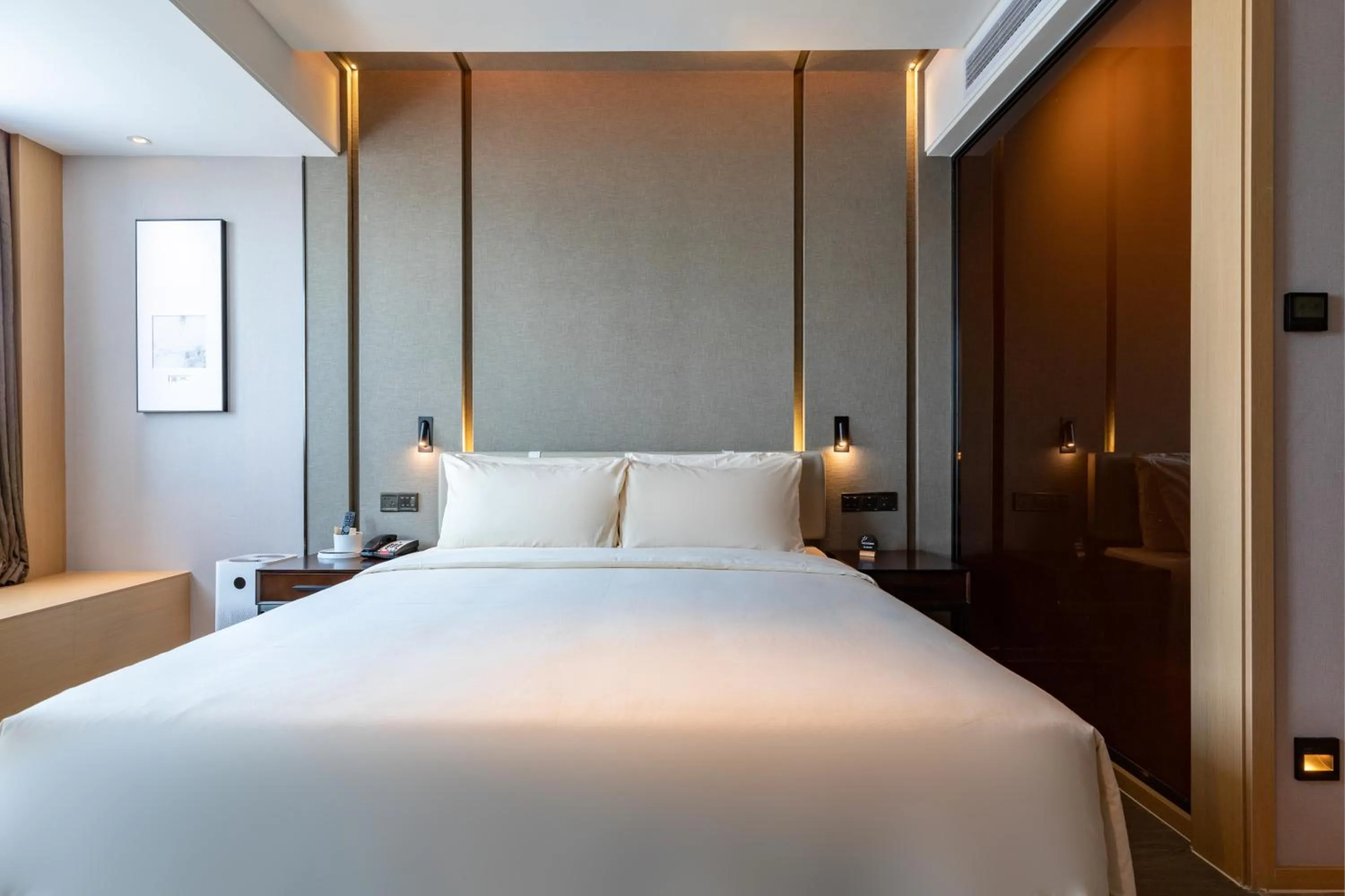 Bed in Atour Hotel (Wuhan Qingshan Peace Park)