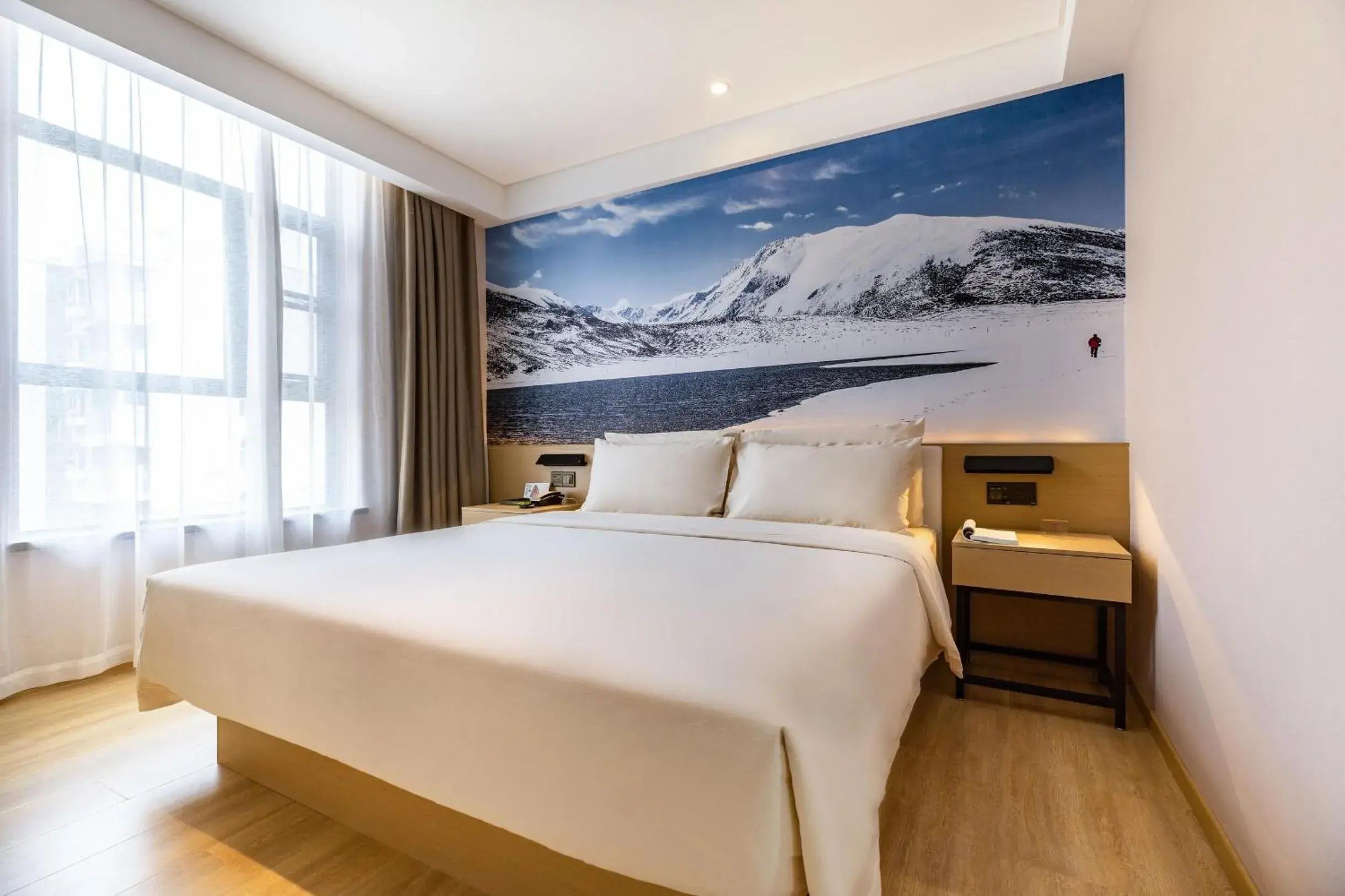 Bed in Atour Light Hotel (Wuhan Wuchang Railway Station) Bed in Atour Light Hotel (Wuhan Wuchang Railway Station)