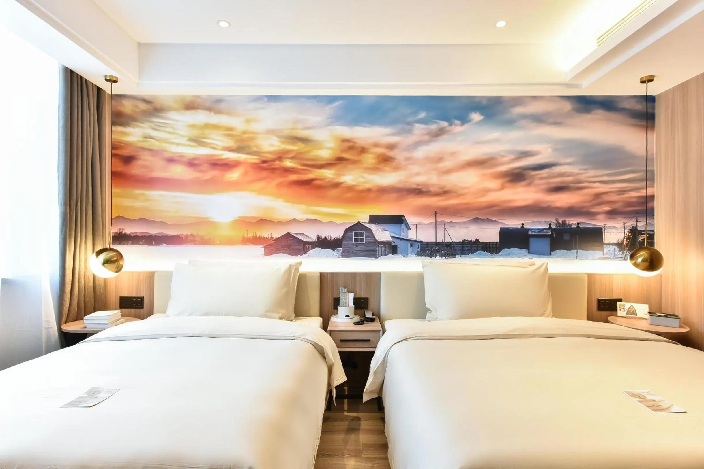 Bedroom, Bed in Atour Light Hotel Shenyang Tiexi Plaza Wanxianghui