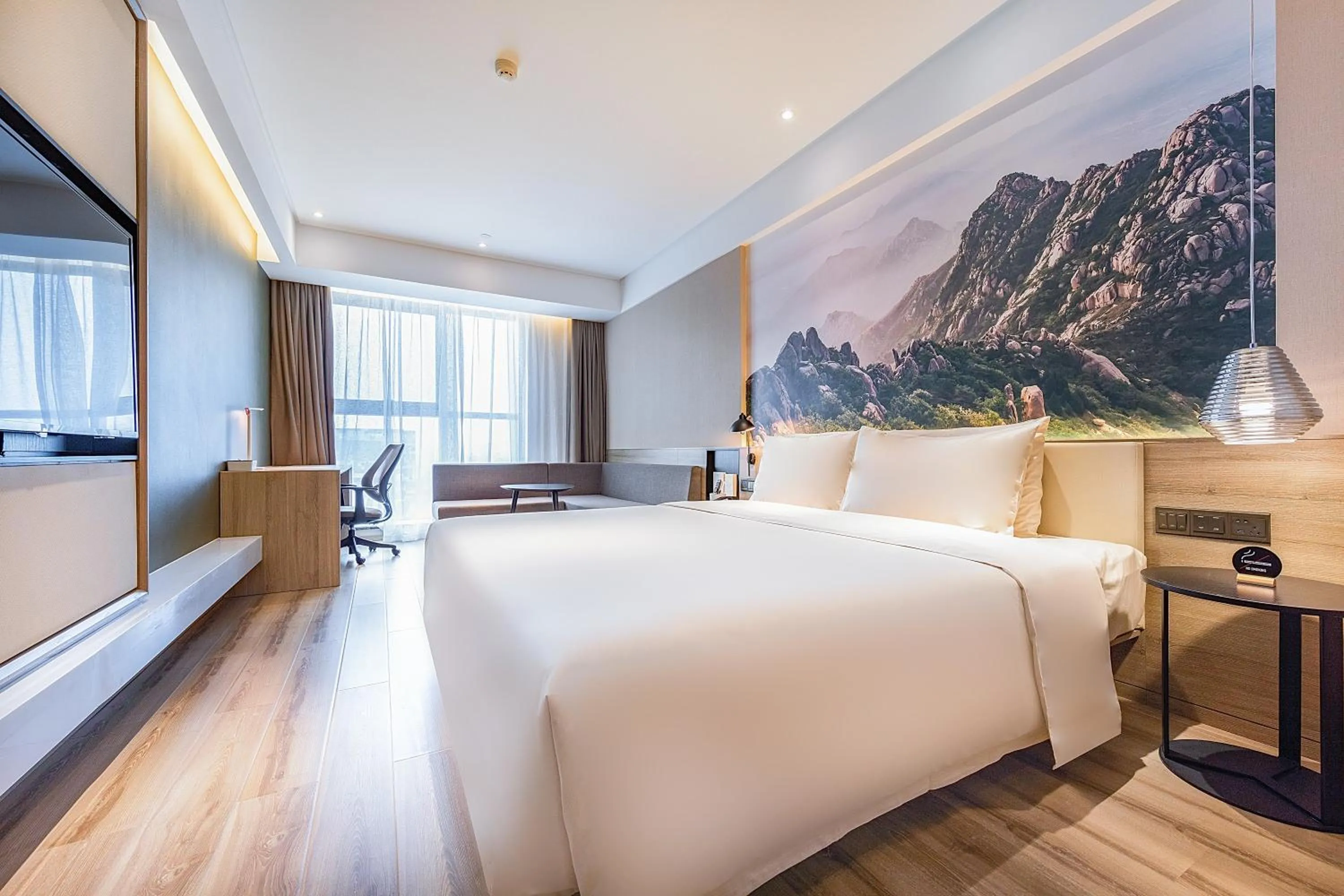 Bed in Atour Hotel Jining High-tech Zone