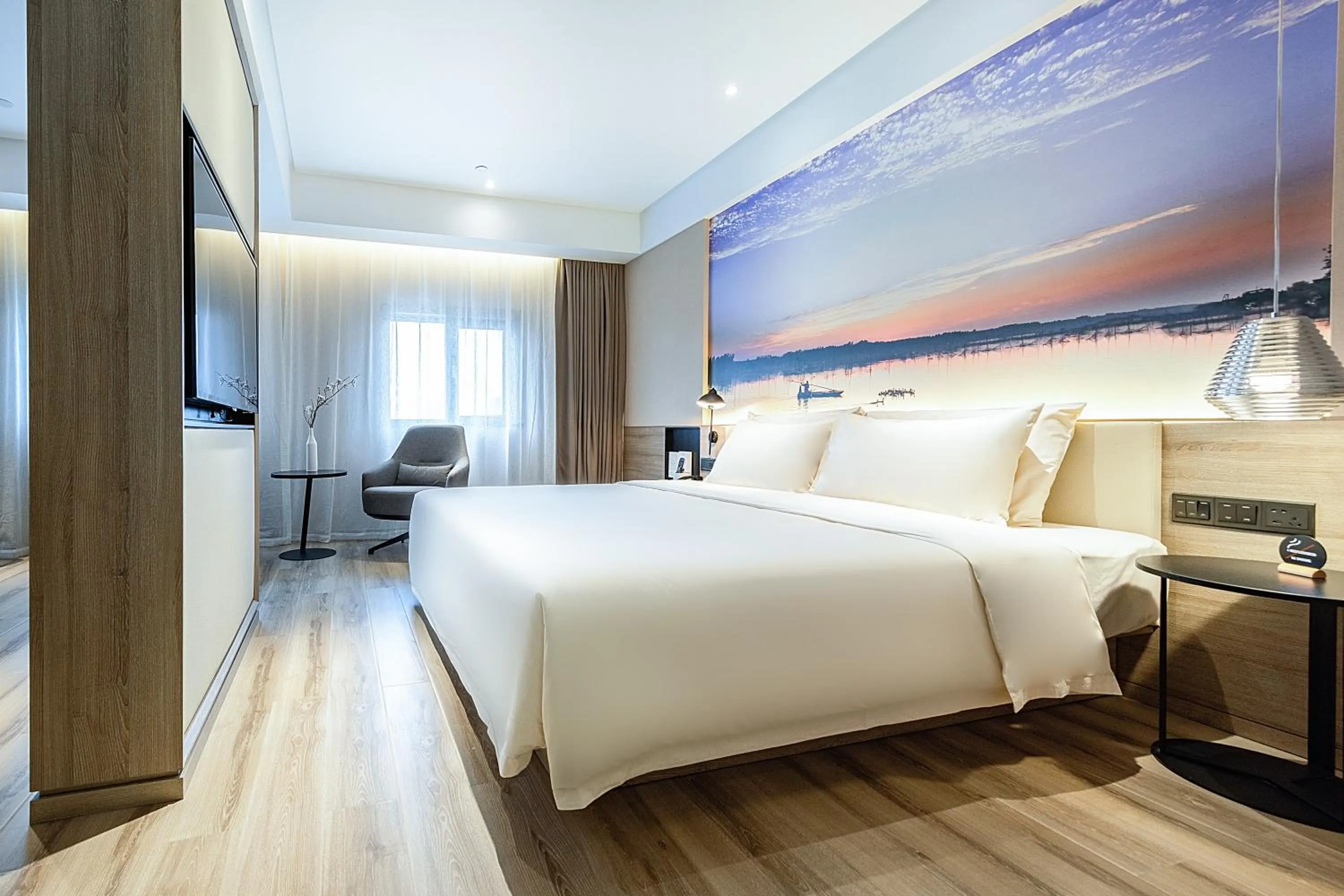 Bed in Atour Hotel Jining High-tech Zone