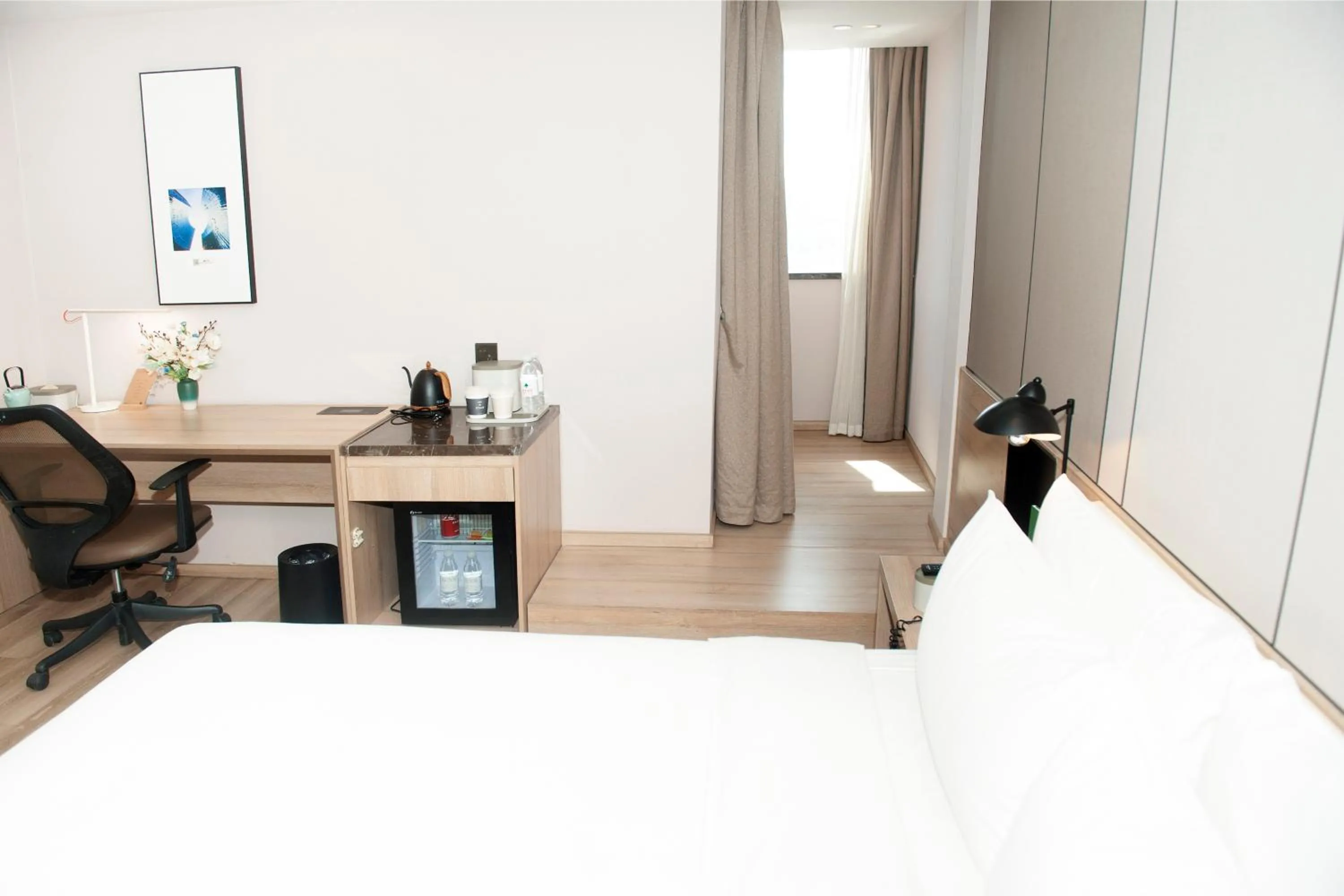 Bedroom in Atour Hotel High Speed Railway North Station Zibo Hi tech Zone