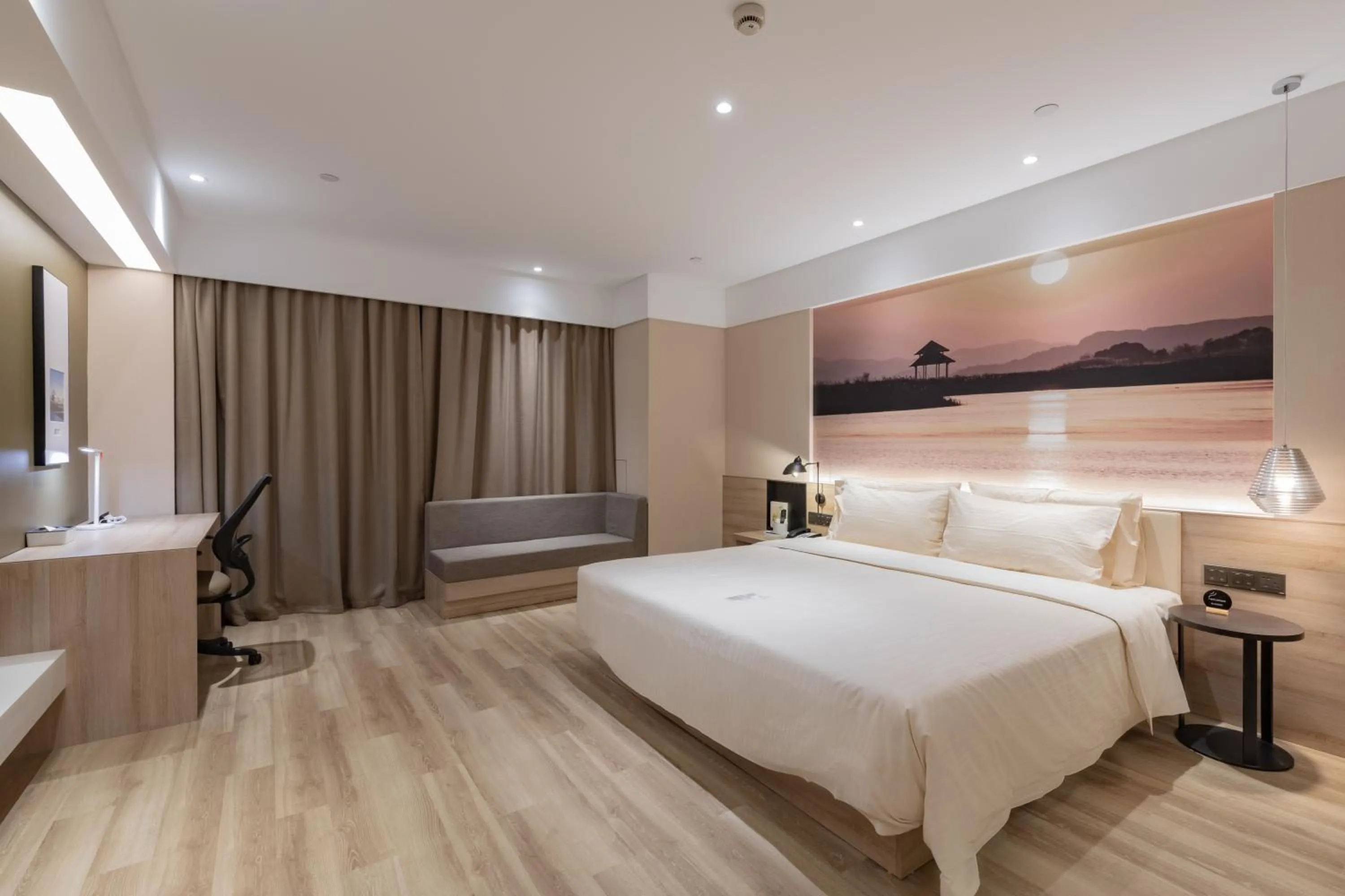 Bed in Atour Hotel (Suzhou Wujiang Wuyue Plaza)