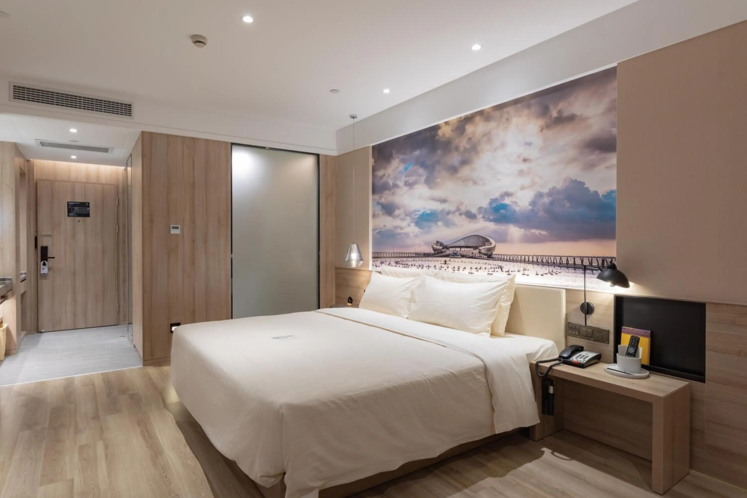 Property building, Bed in Atour Hotel (Suzhou Wujiang Wuyue Plaza)