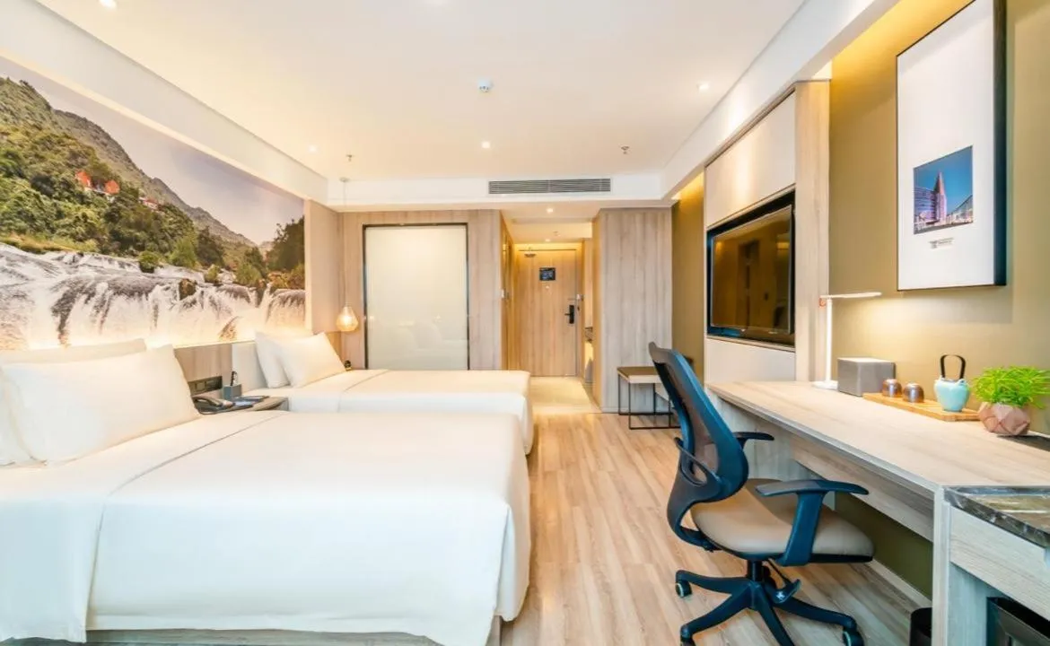 Bed in Atour Hotel Guiyang Convention and Exhibition Center