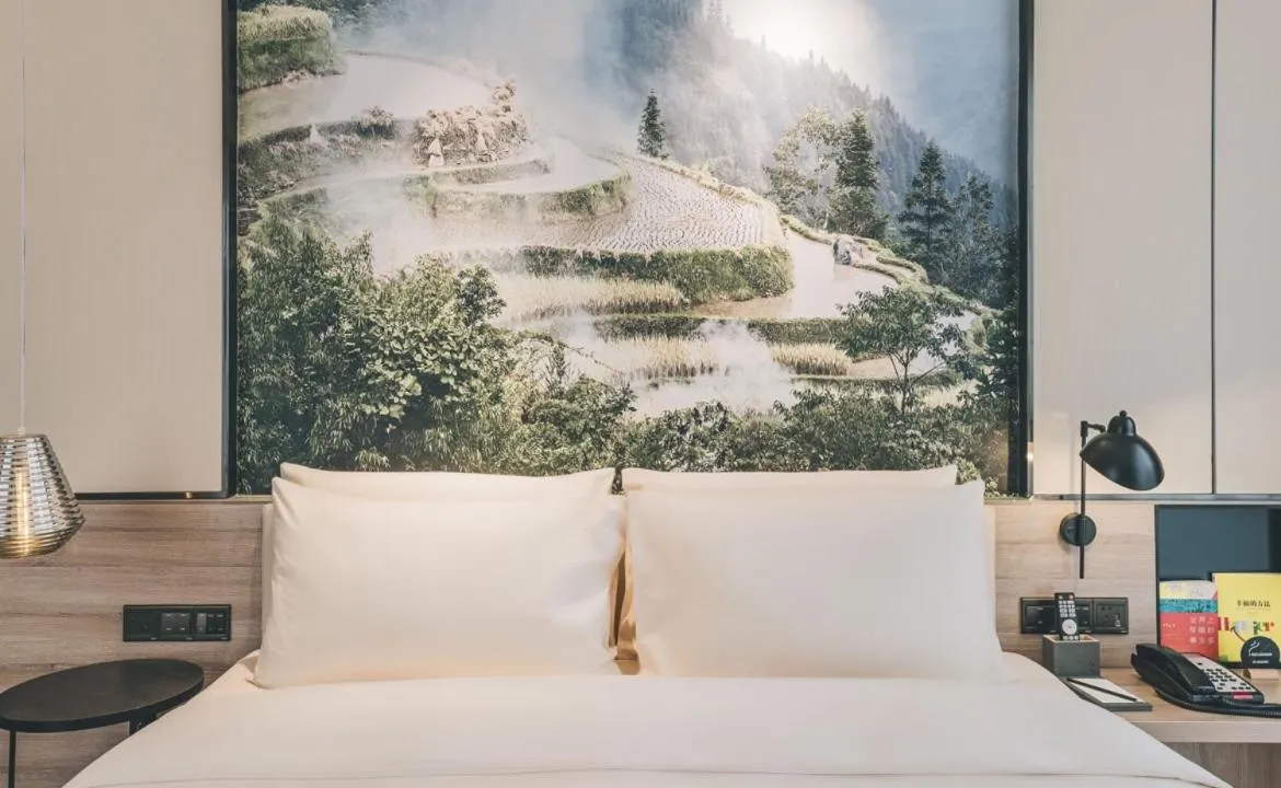 Bed in Atour Hotel Guiyang Century City Shopping Center