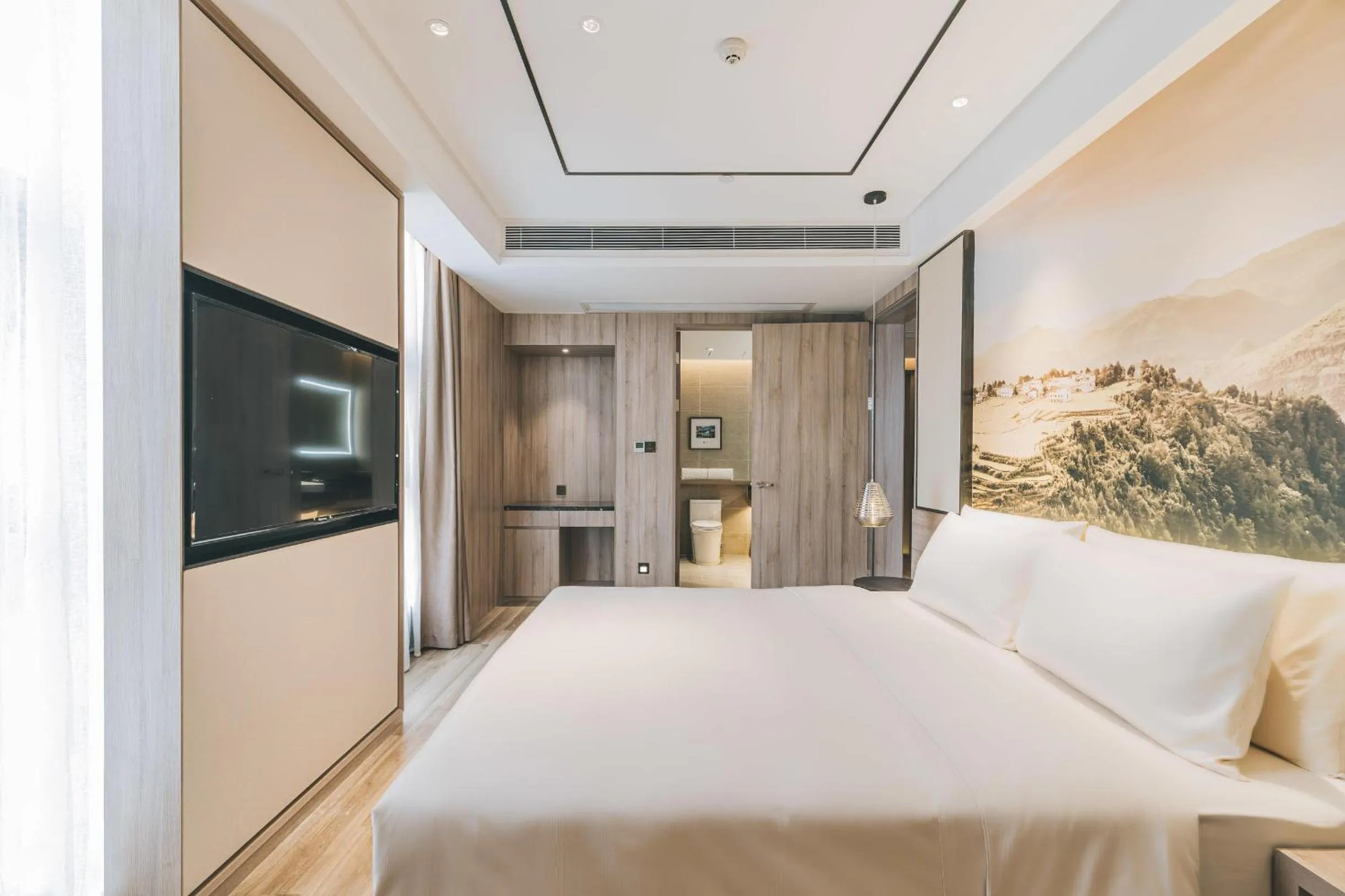 Bed in Atour Hotel Guiyang Century City Shopping Center