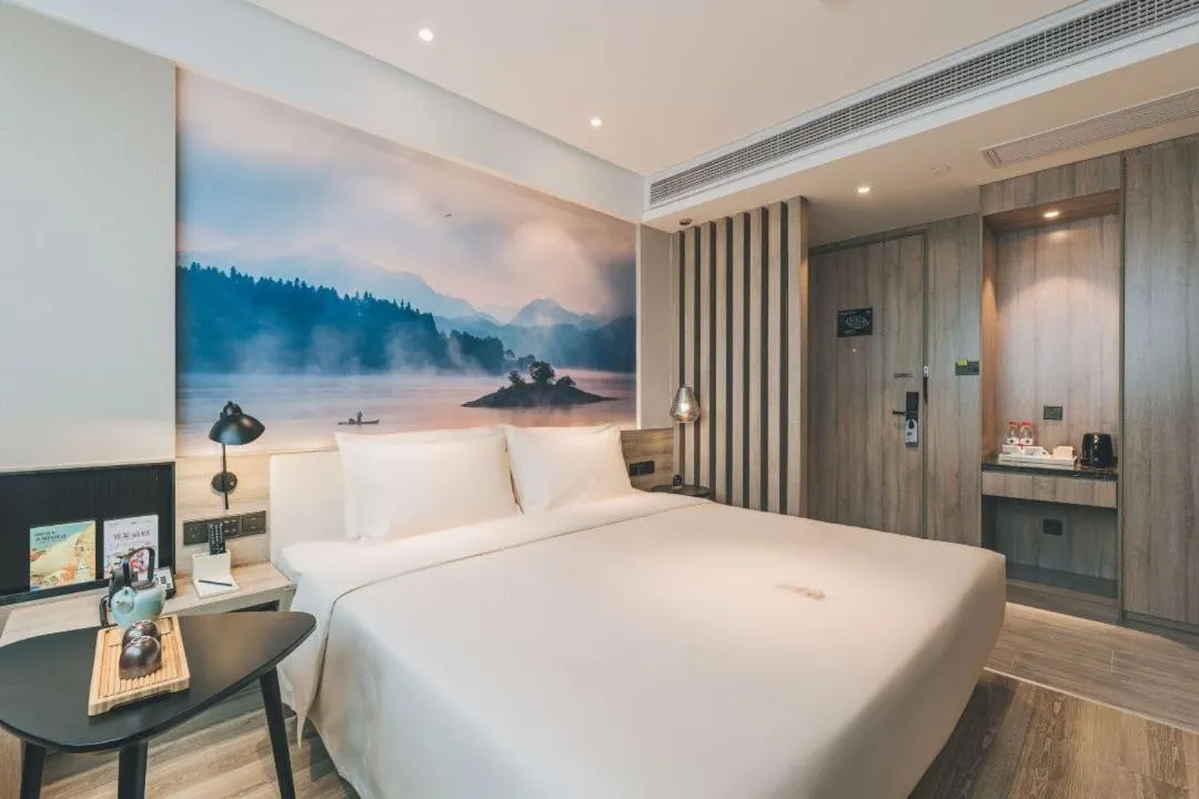 Bed in Atour Hotel Yiwu International Trade City