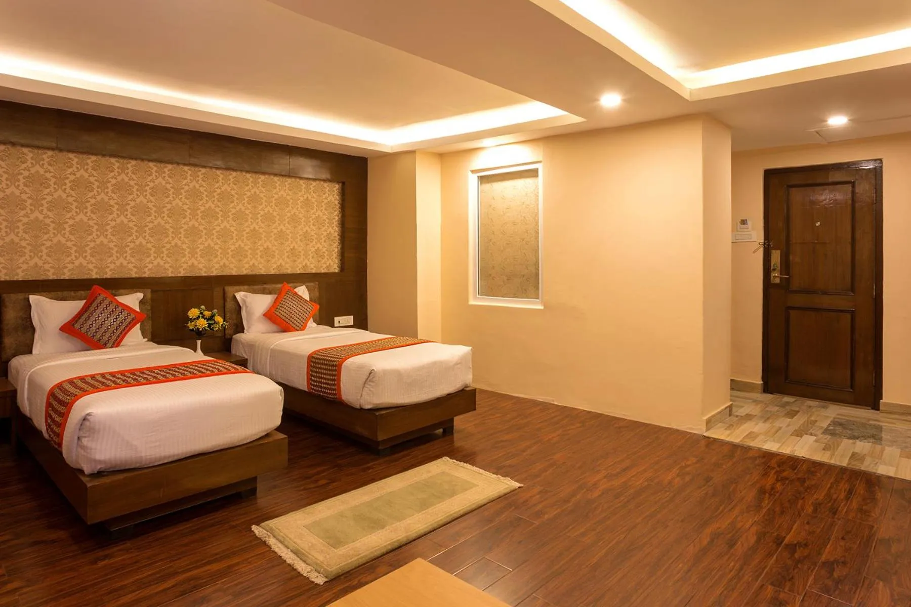 Photo of the whole room, Bed in Hotel Yellow Pagoda Pokhara