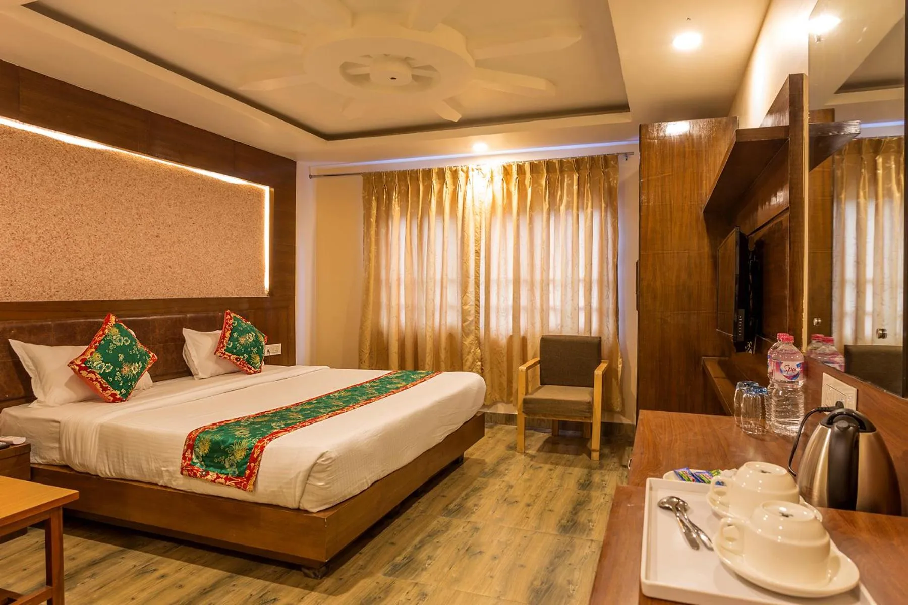 Bedroom, Bed in Hotel Yellow Pagoda Pokhara