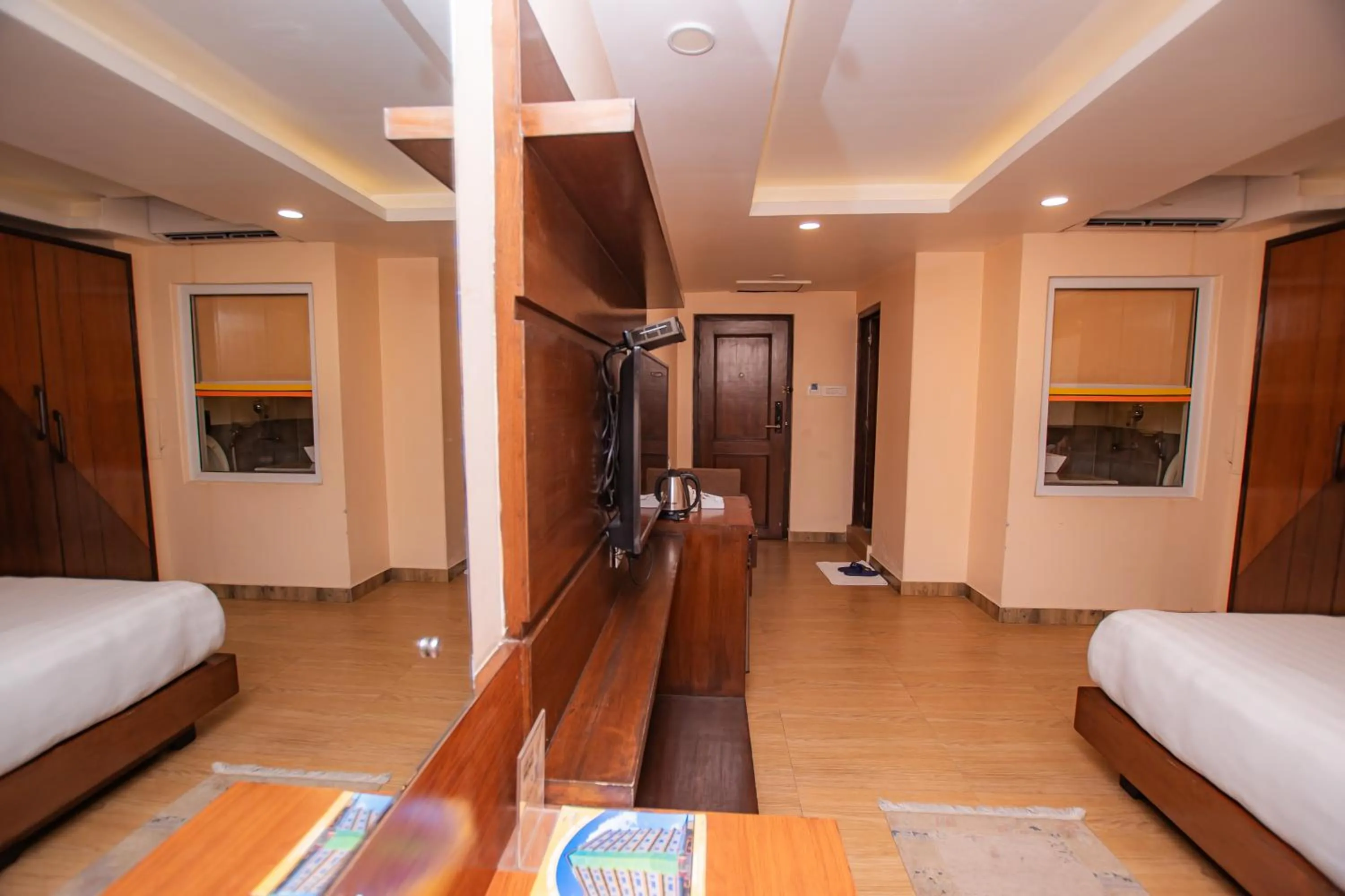 Bed in Hotel Yellow Pagoda Pokhara