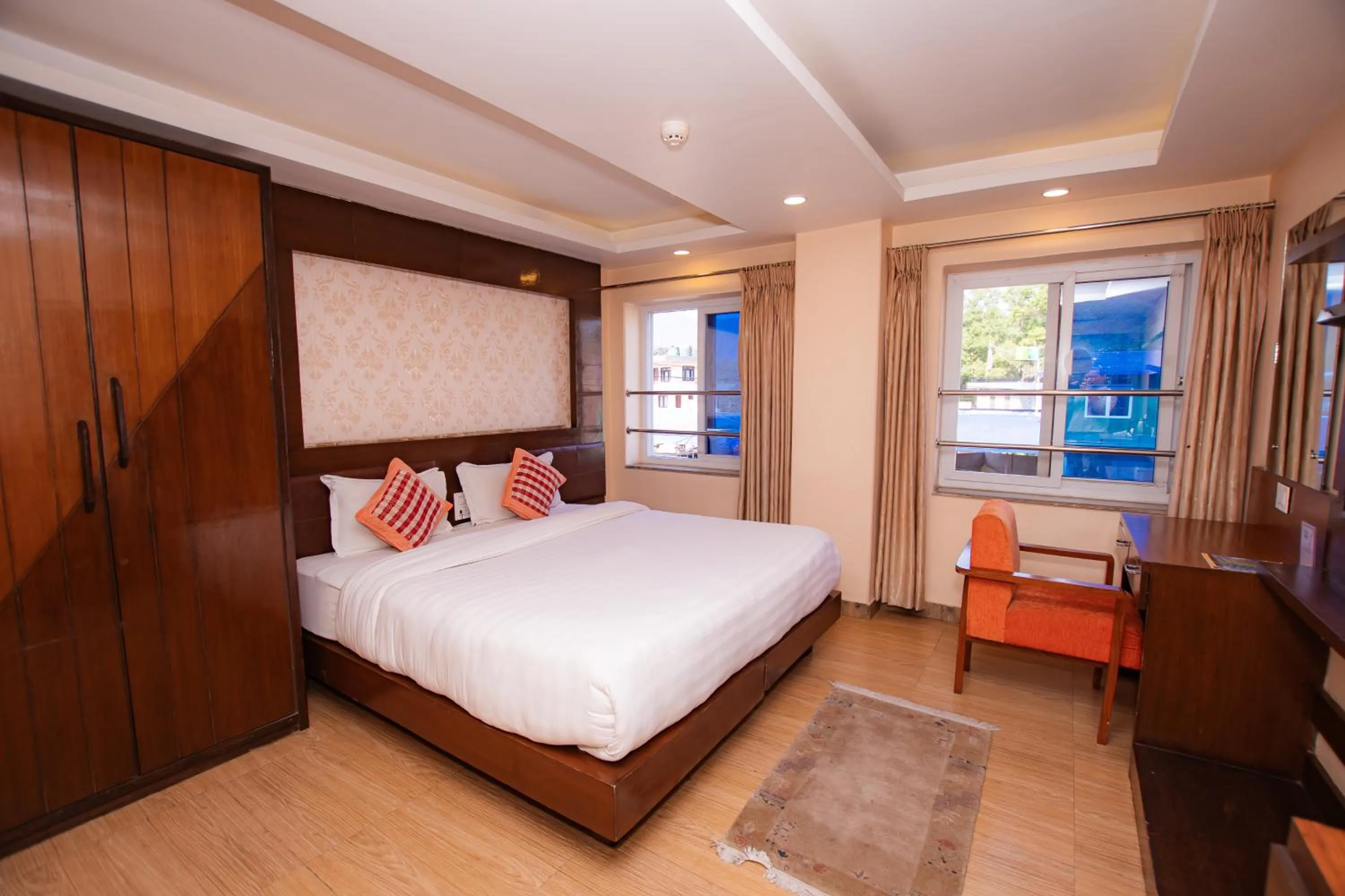 Bedroom, Bed in Hotel Yellow Pagoda Pokhara