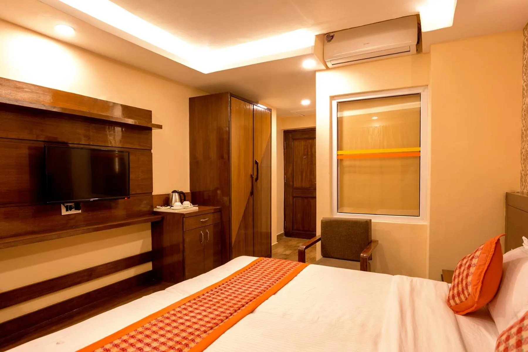 Bedroom, Bed in Hotel Yellow Pagoda Pokhara