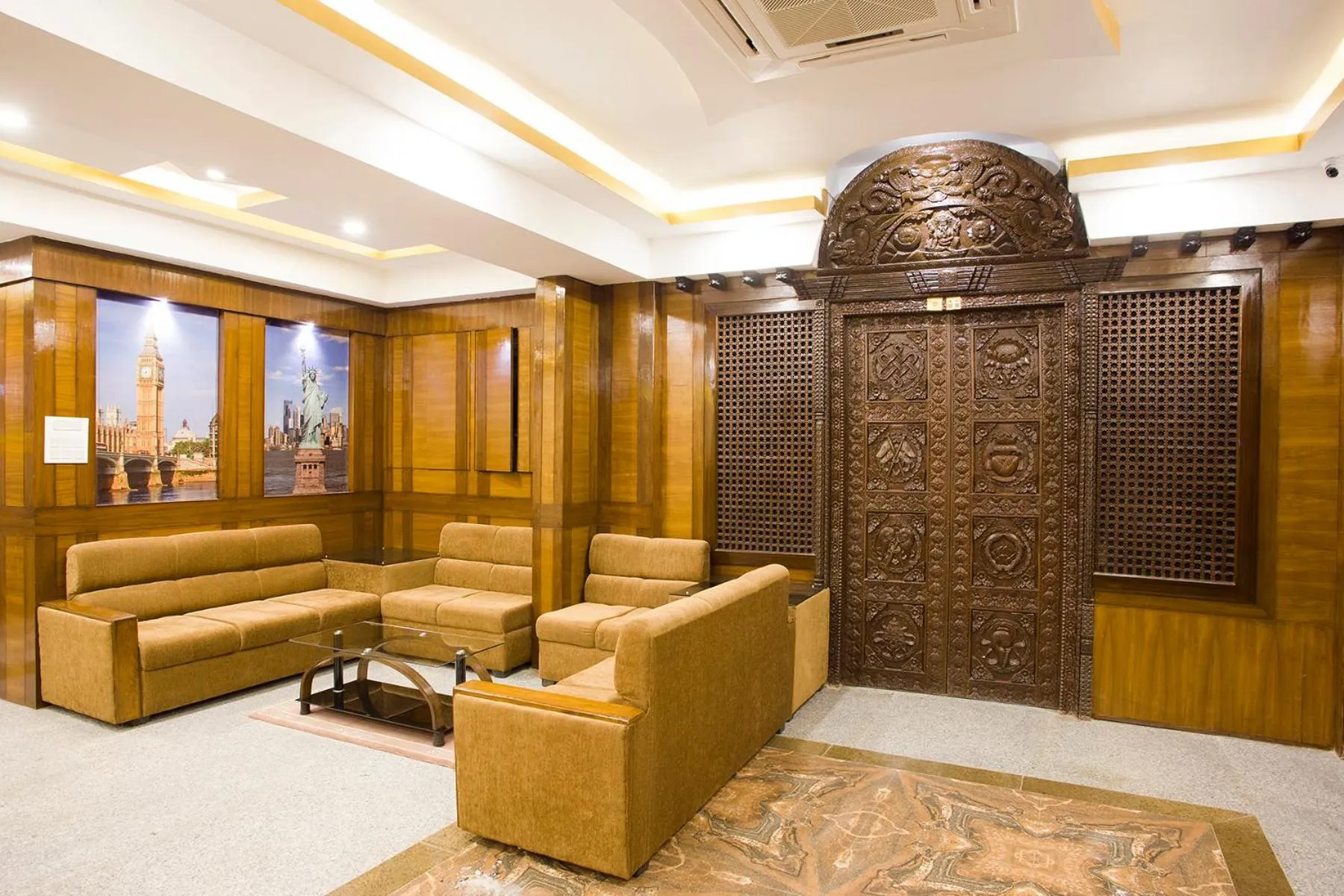 Lobby or reception in Hotel Yellow Pagoda Pokhara