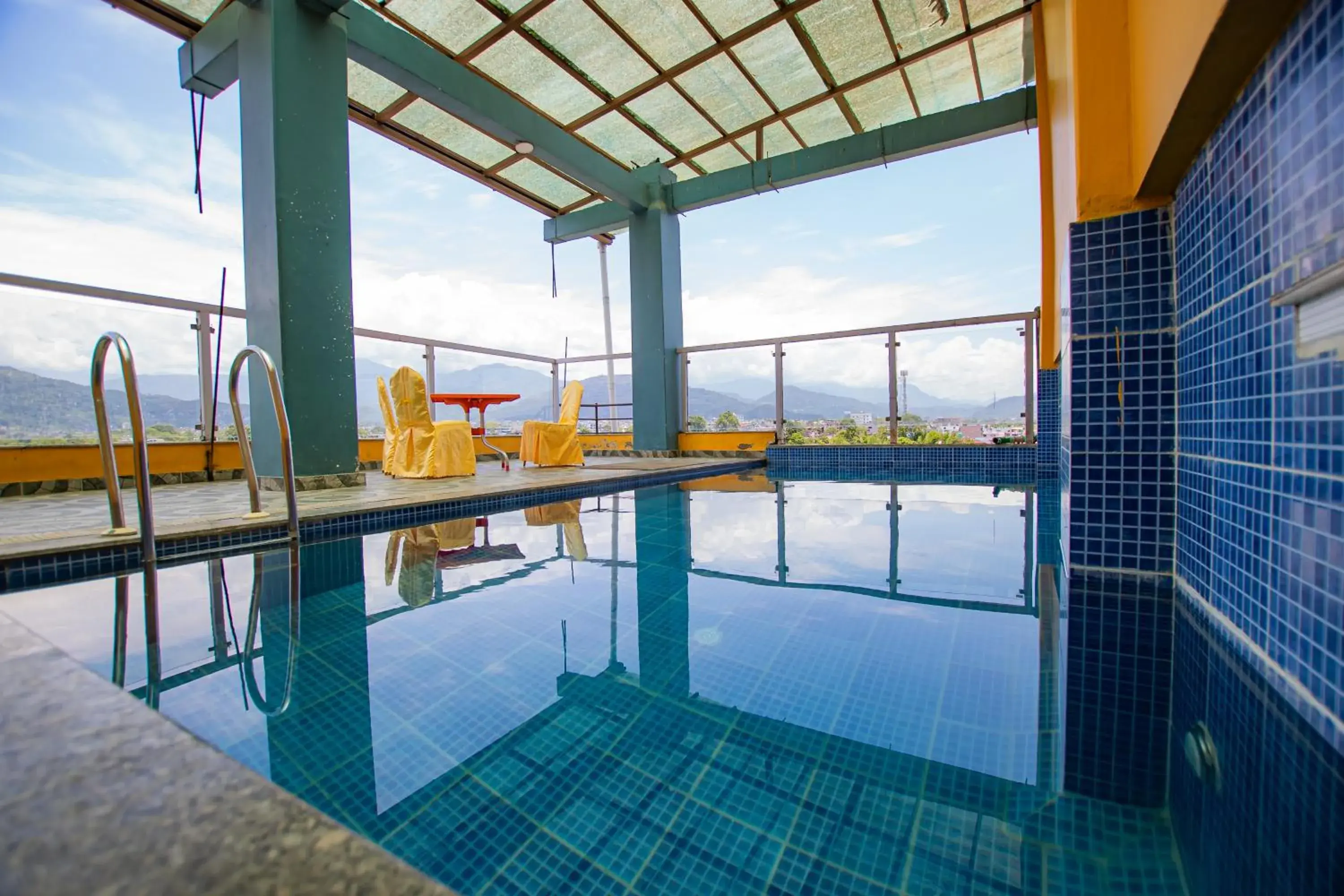 Swimming pool in Hotel Yellow Pagoda Pokhara Swimming pool in Hotel Yellow Pagoda Pokhara