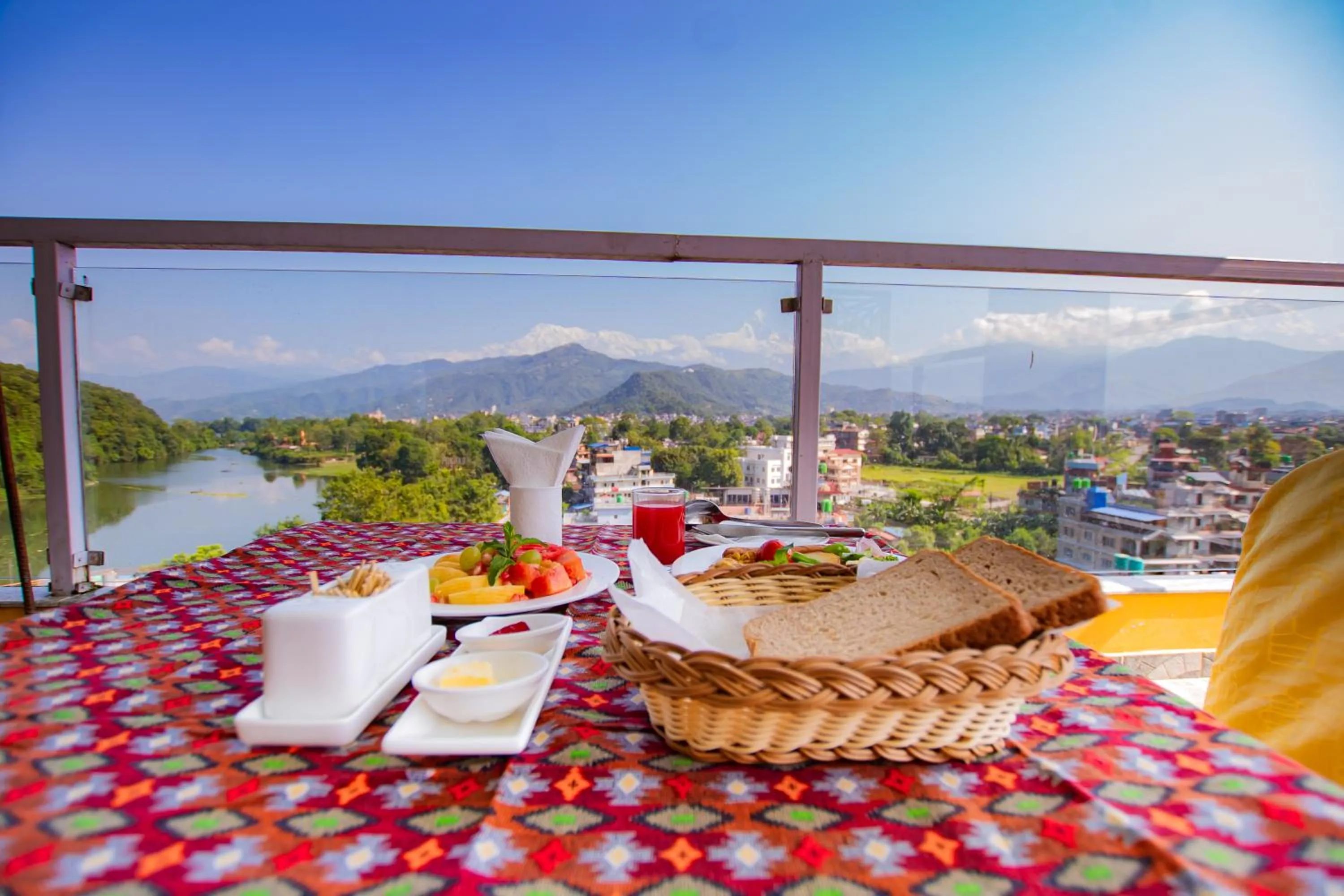 Breakfast in Hotel Yellow Pagoda Pokhara