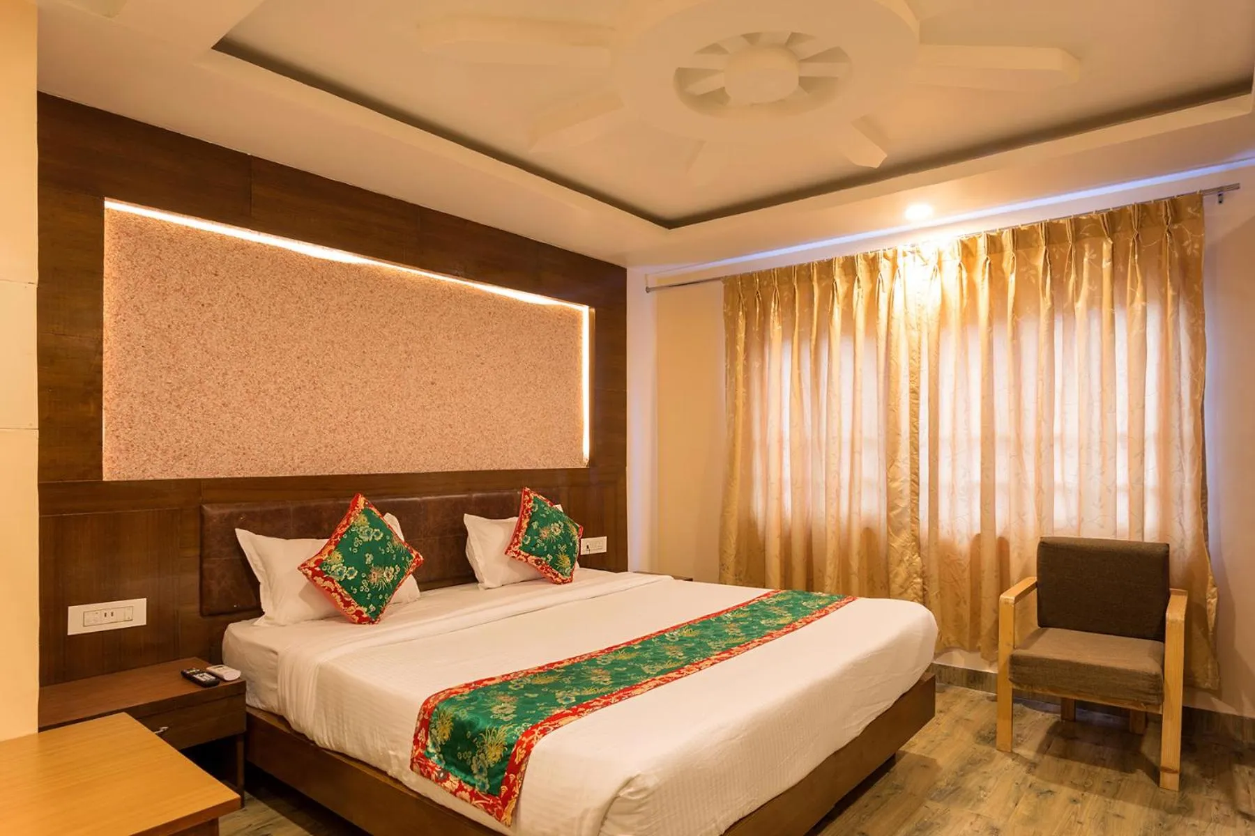 Bedroom, Bed in Hotel Yellow Pagoda Pokhara