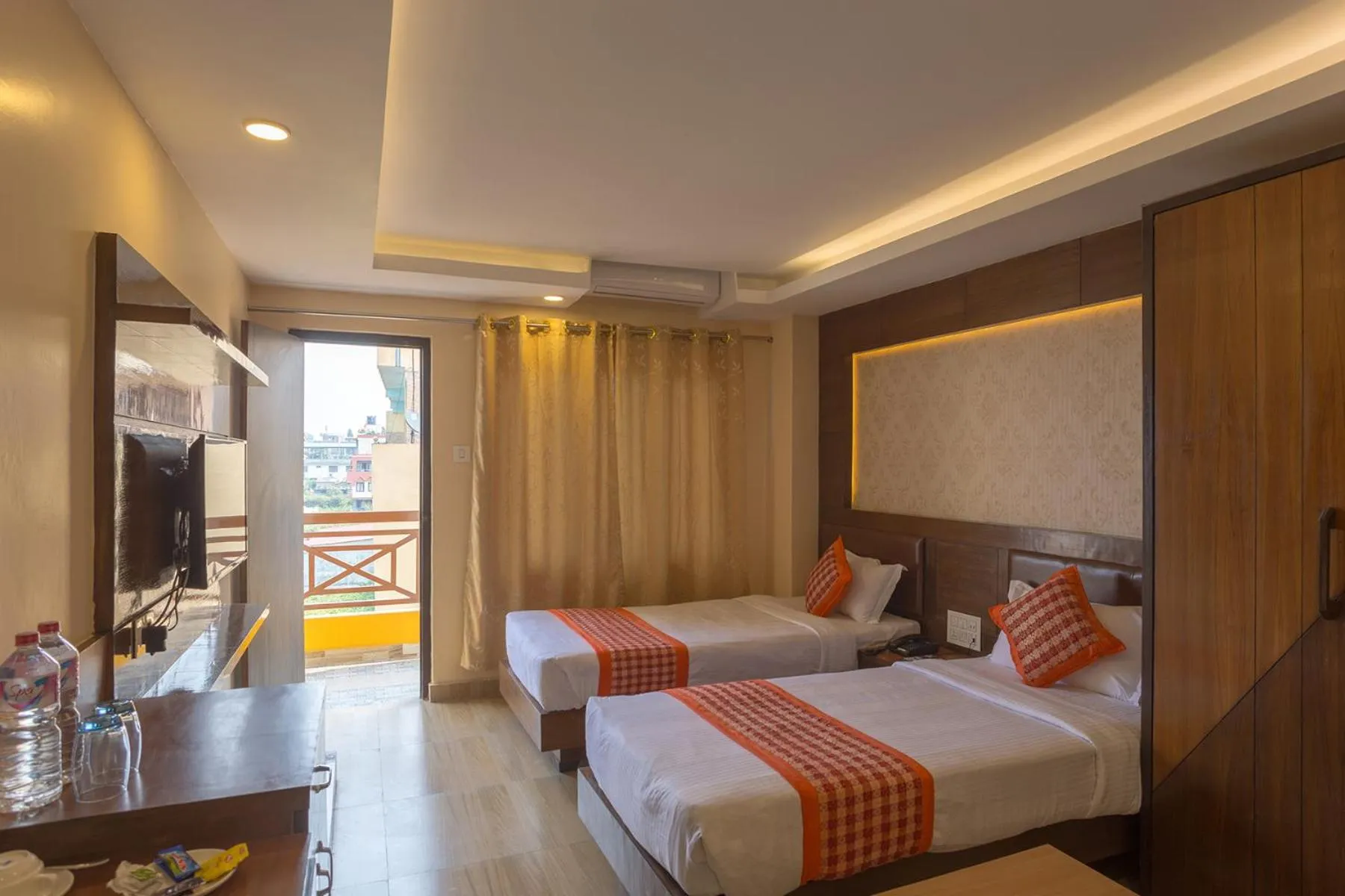 Bedroom, Bed in Hotel Yellow Pagoda Pokhara