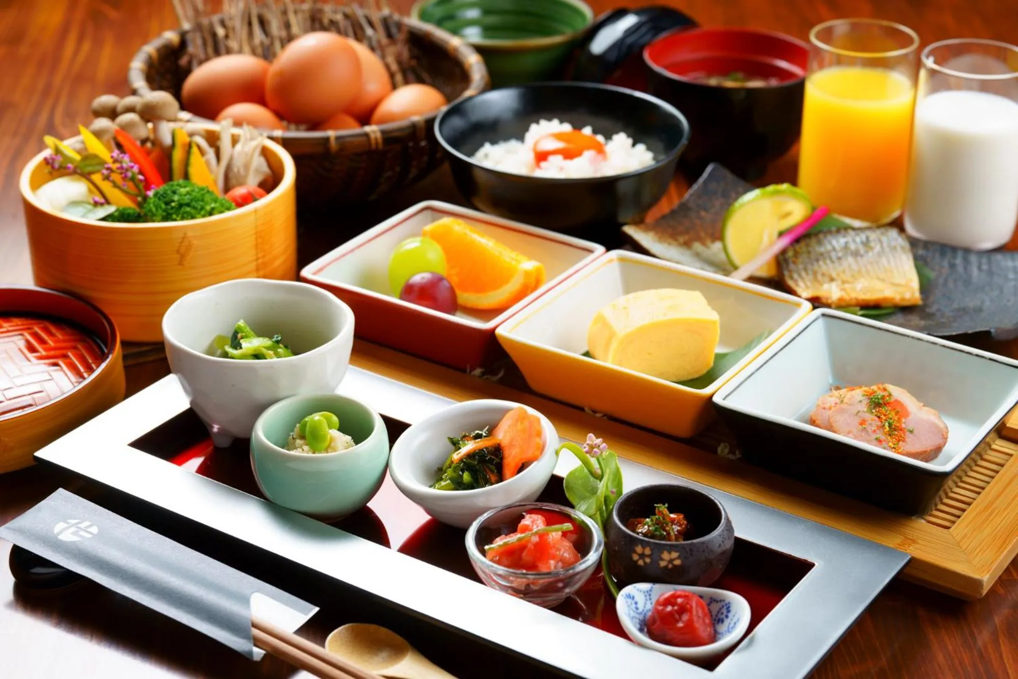 Breakfast in Yawaragi-no-Sato Yadoya