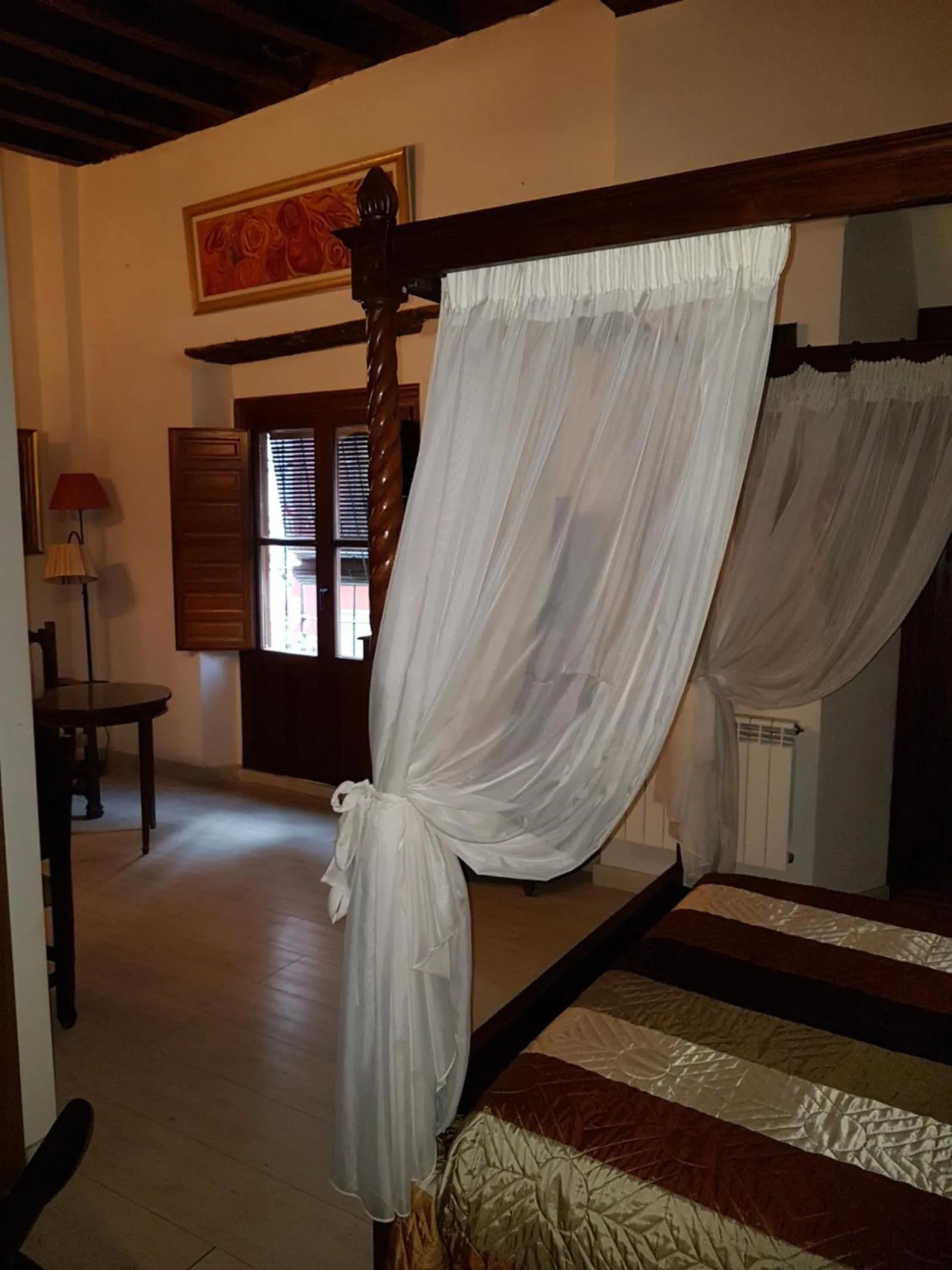 Bed in Pensión Alfin