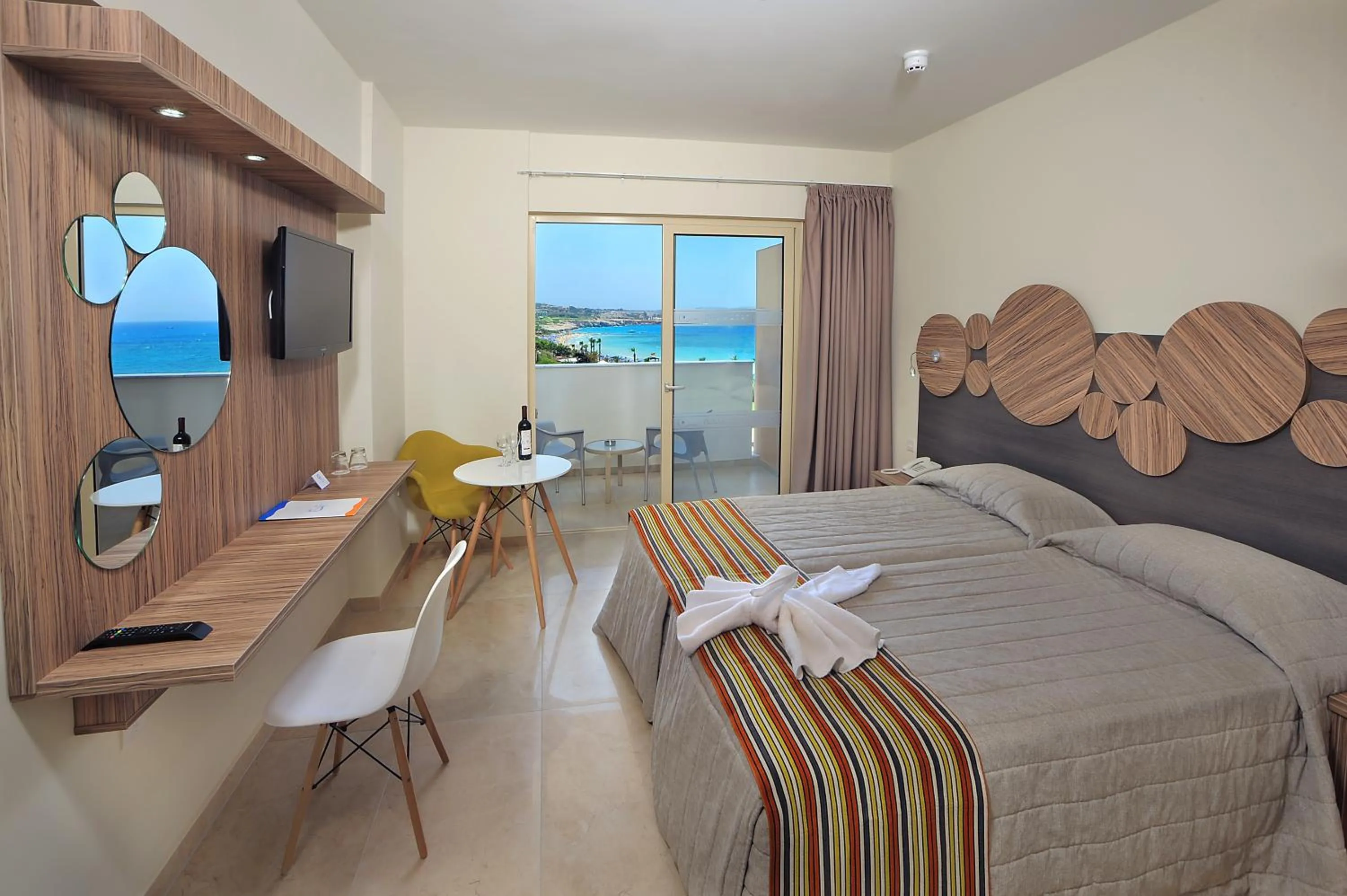 Bed in Nelia Beach Hotel & Spa