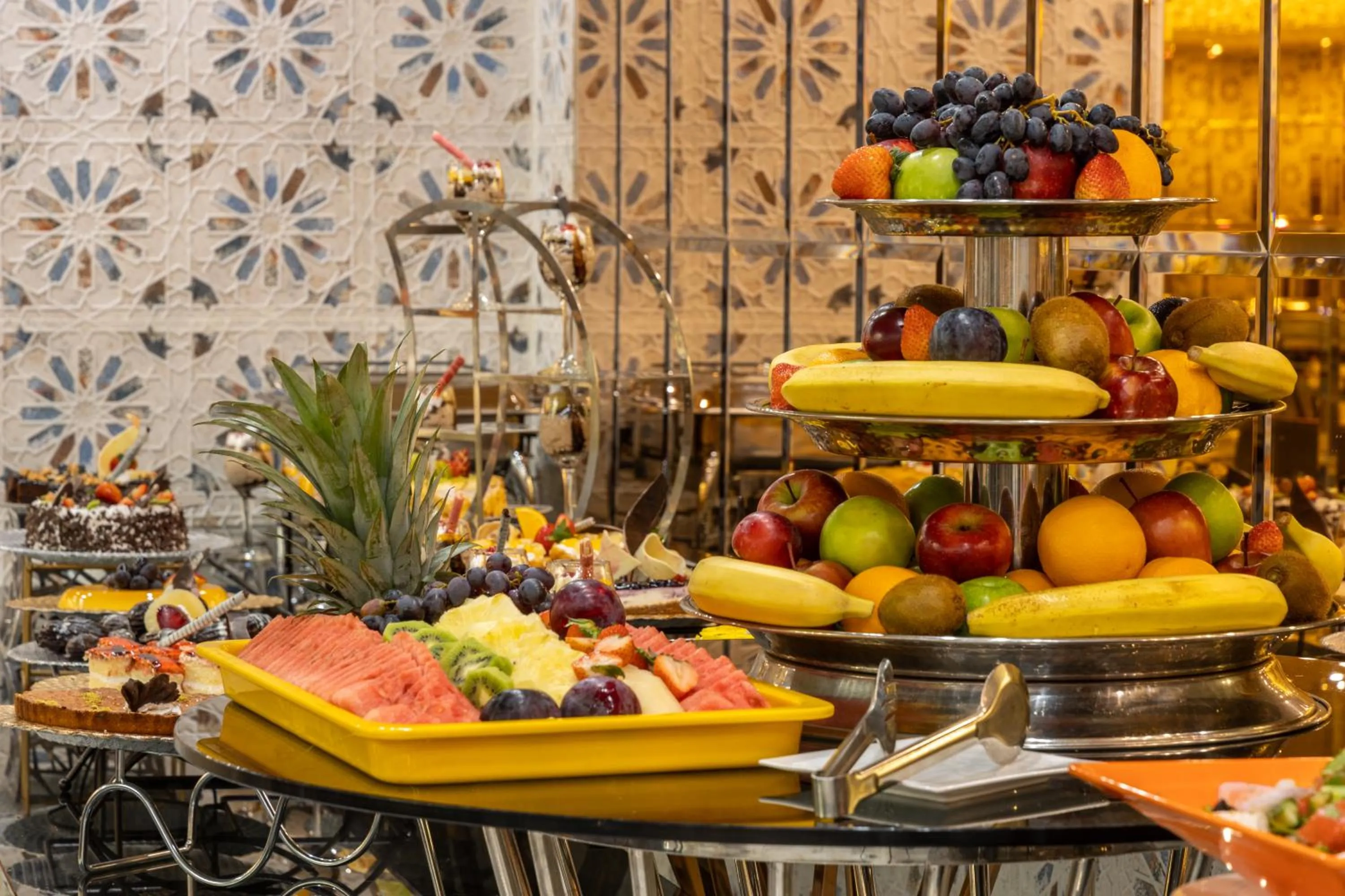 Buffet breakfast in Donatello Jeddah Hotel