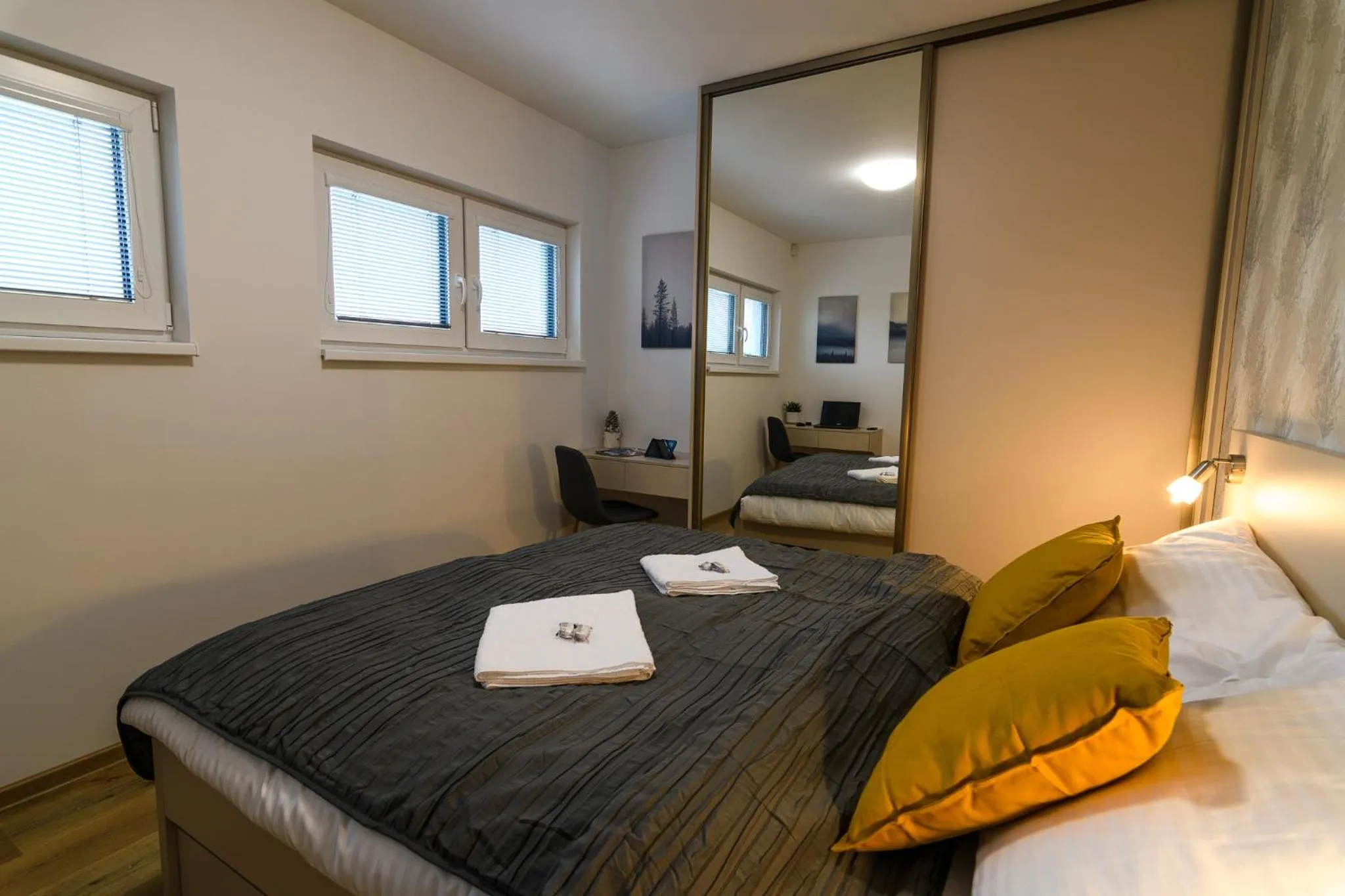 Bed in Apartmány NMNM REZIDENCE NAD MĚSTEM