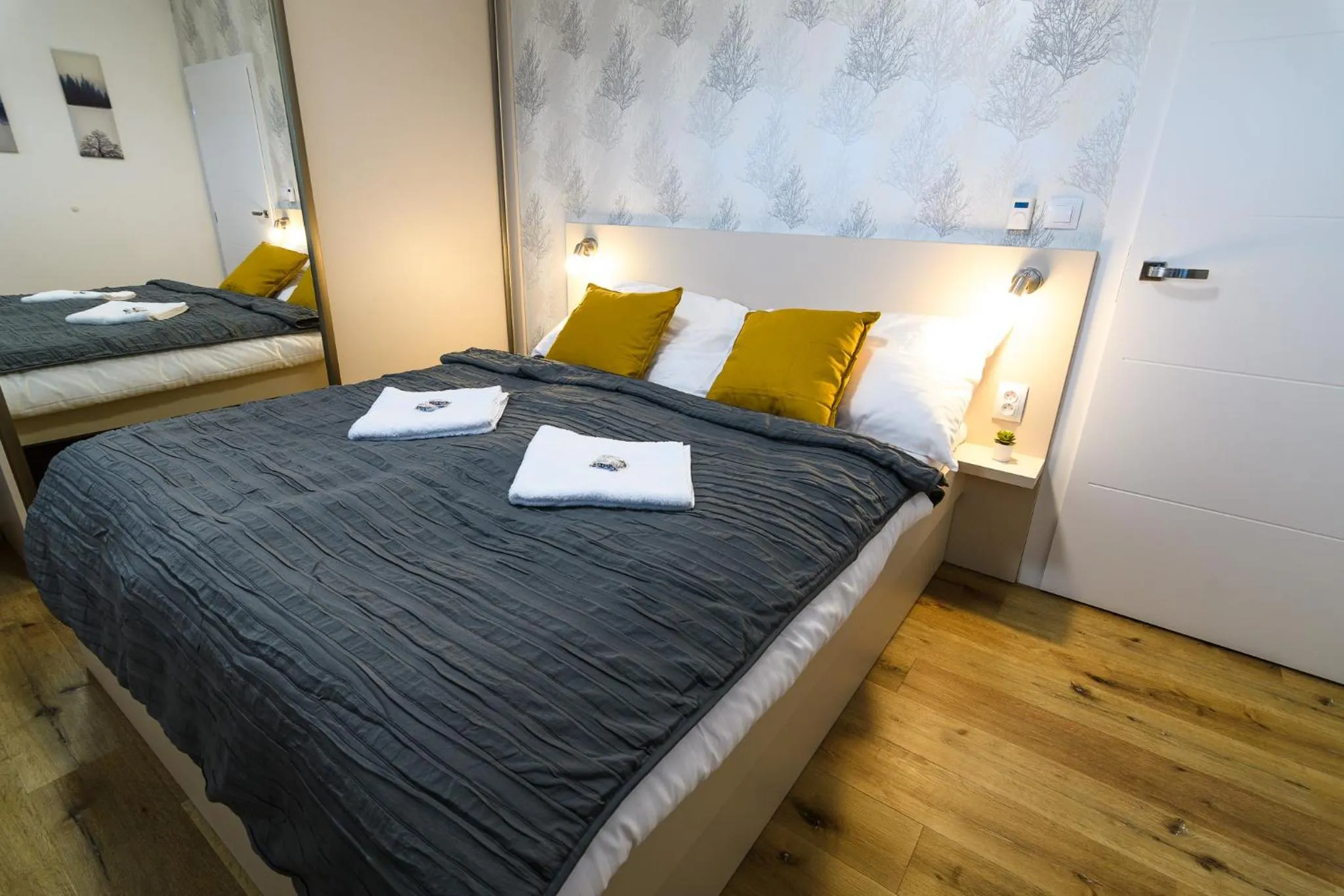 Bed in Apartmány NMNM REZIDENCE NAD MĚSTEM