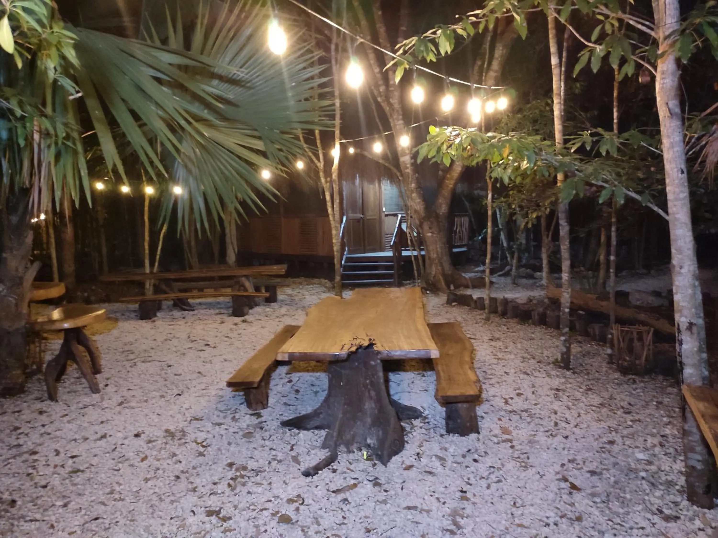 Patio in Aldea Maya-Ha Cabañas con cenotes