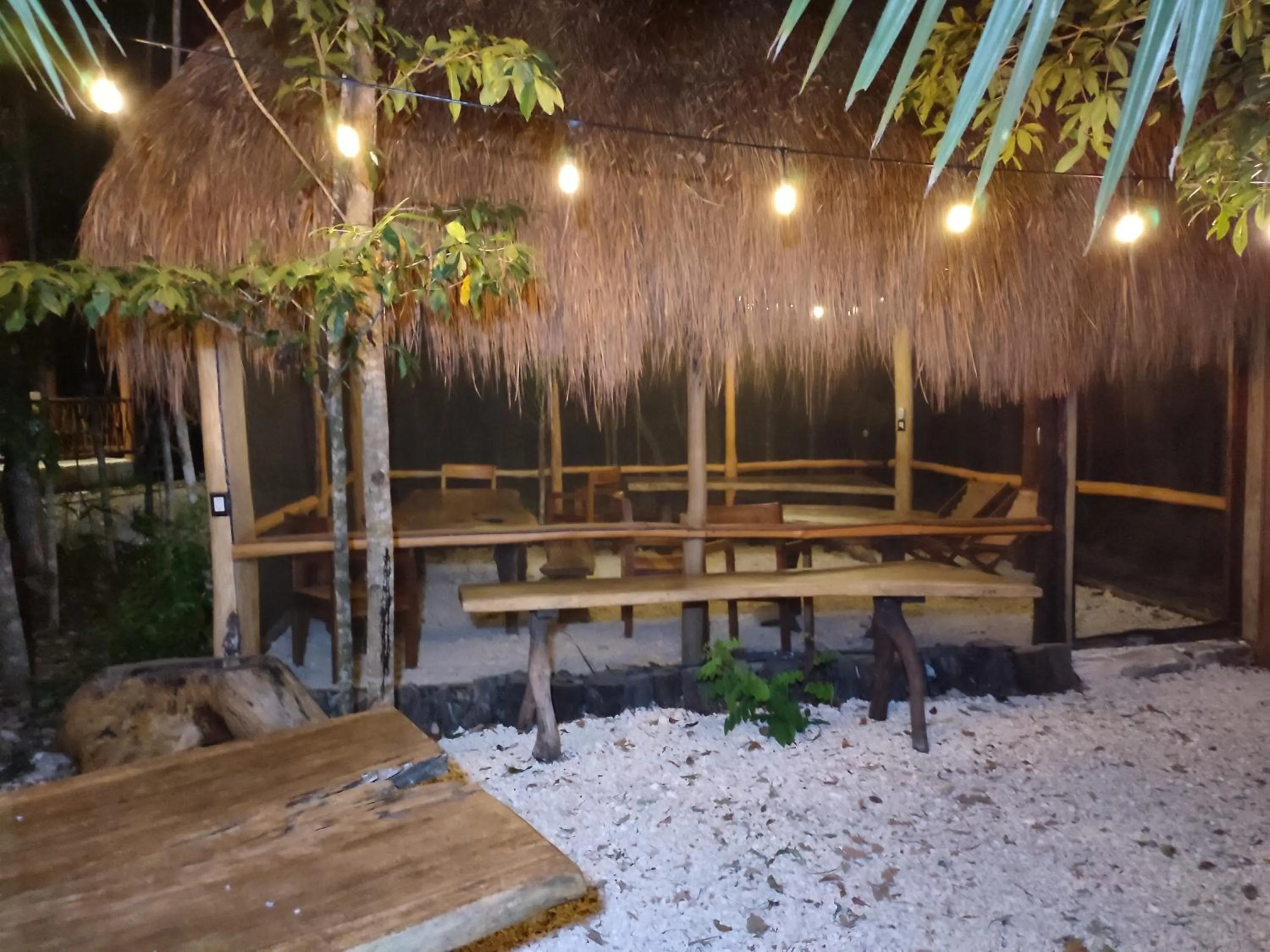 Patio in Aldea Maya-Ha Cabañas con cenotes