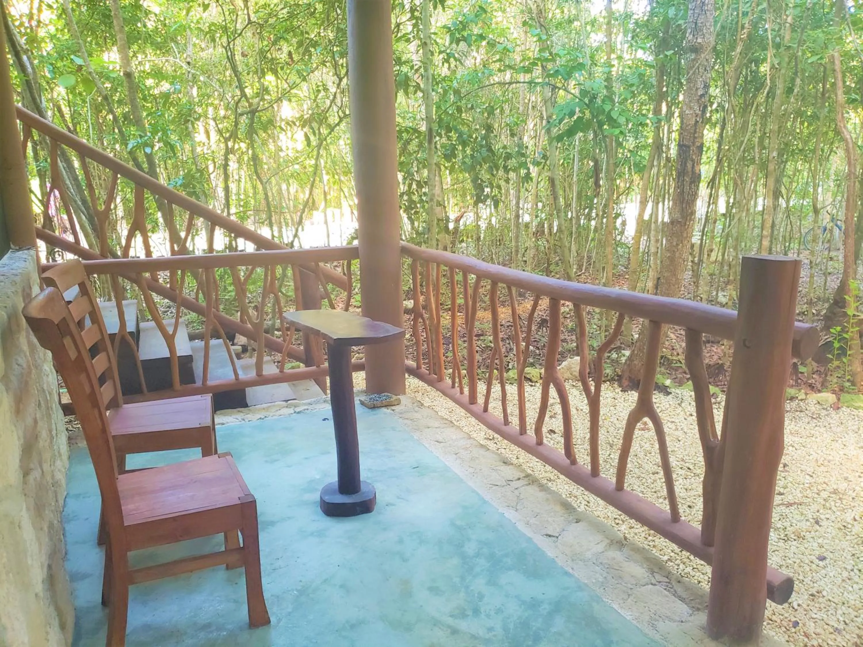 Patio in Aldea Maya-Ha Cabañas con cenotes