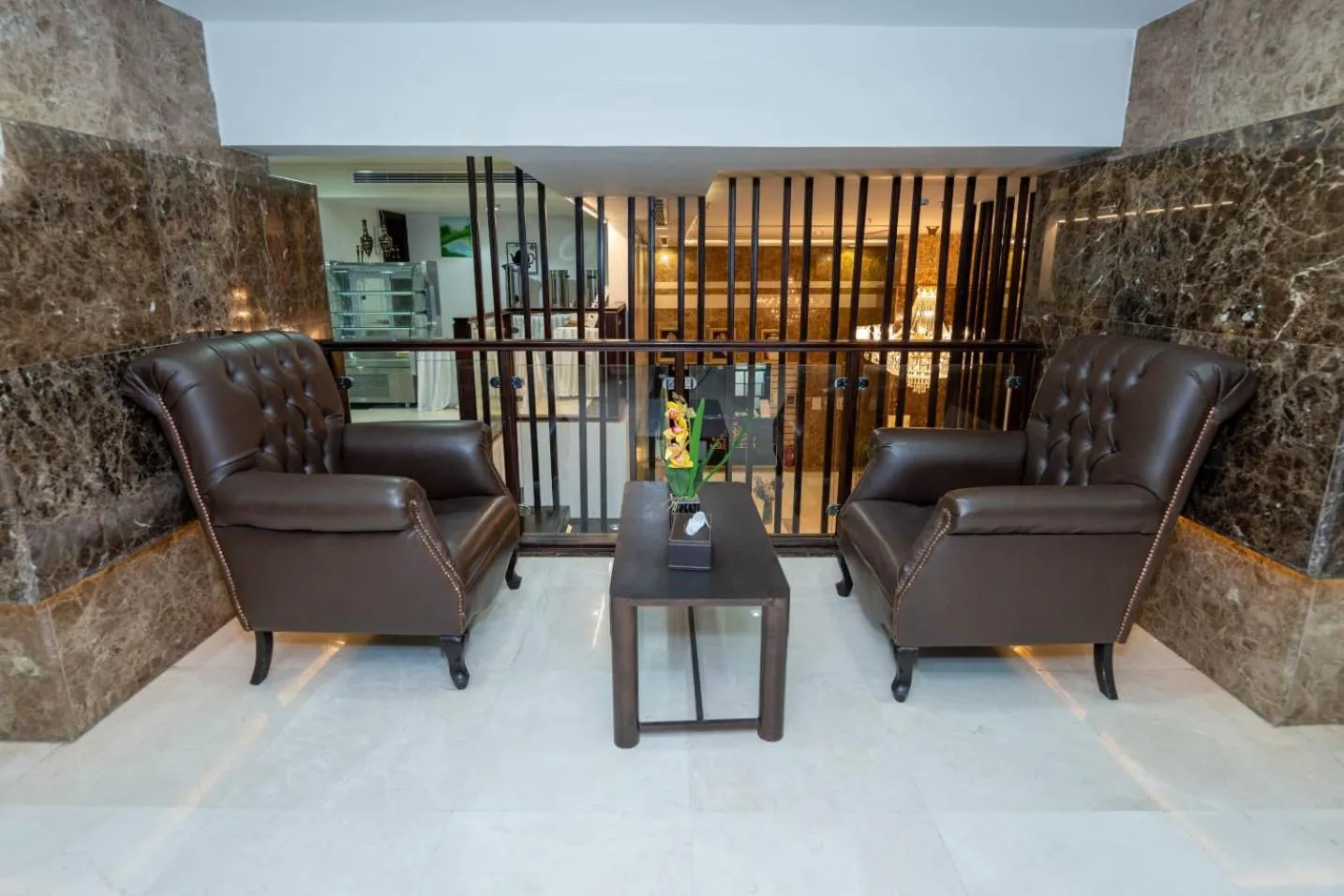 Seating area in Rizq Palace Hotel Makkah