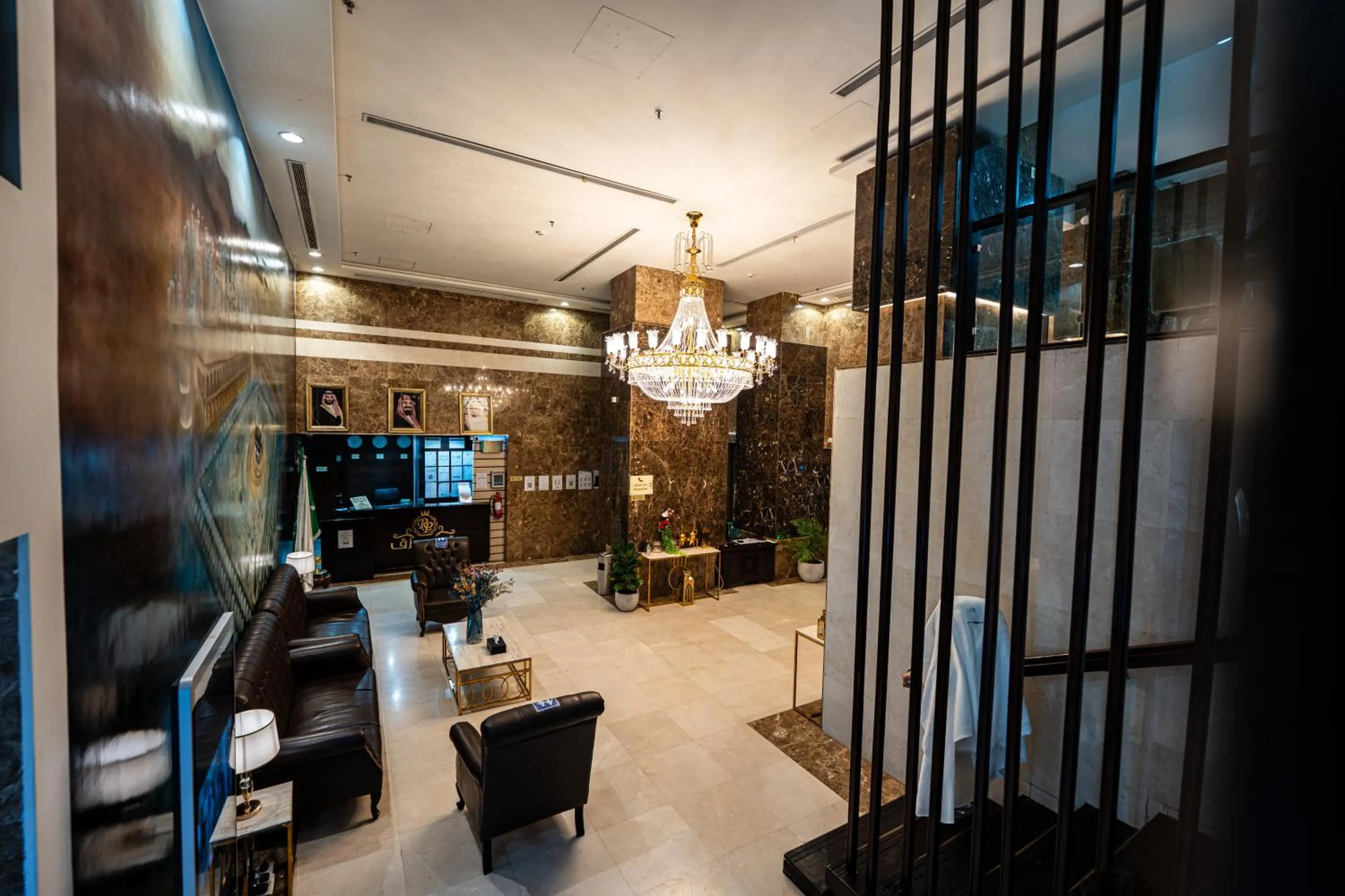 Seating area in Rizq Palace Hotel Makkah