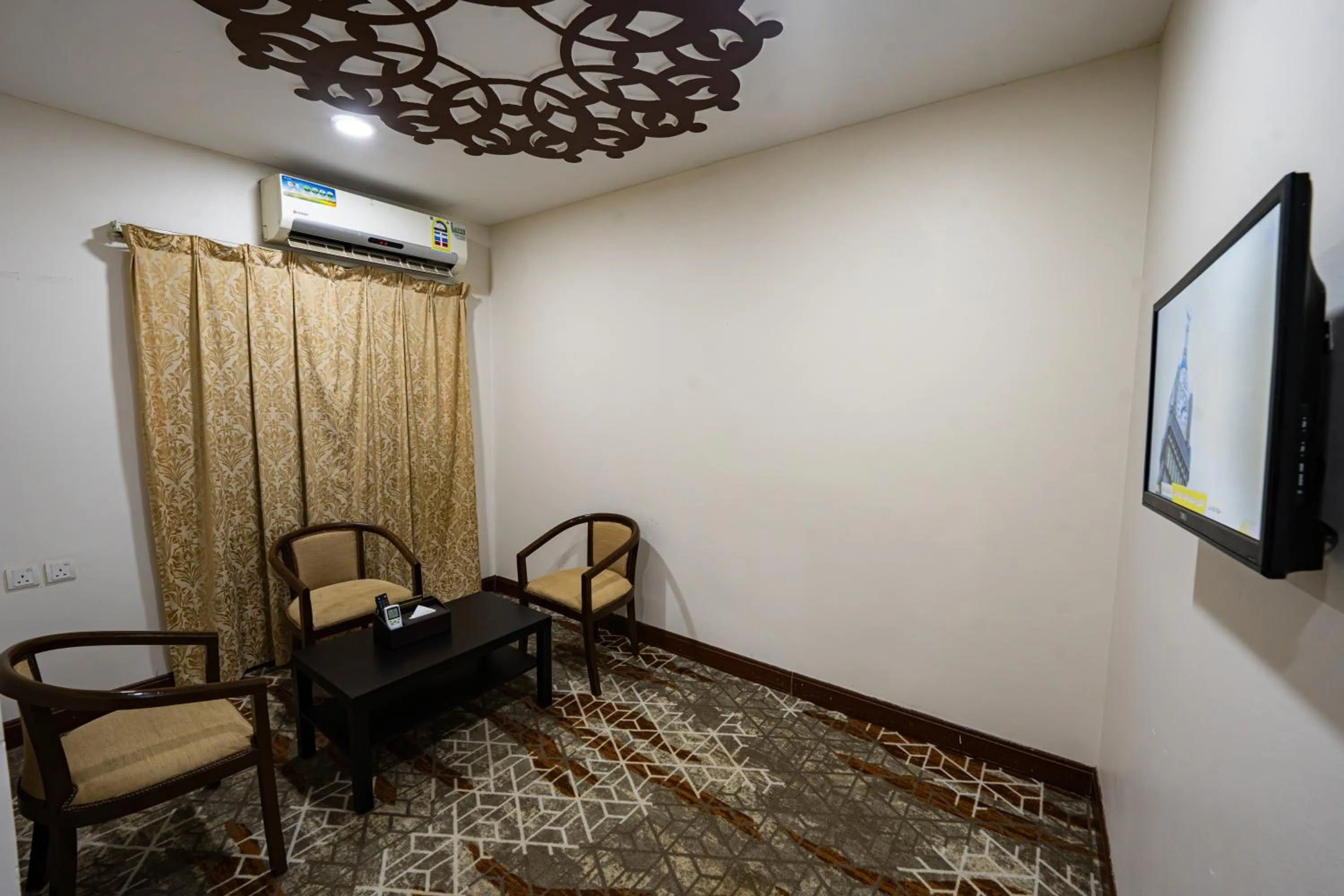 Seating area in Rizq Palace Hotel Makkah