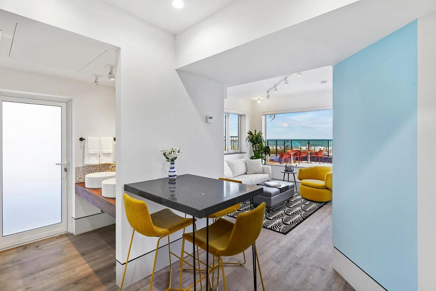 Dining area in Ocean Treasure Beachside Suites