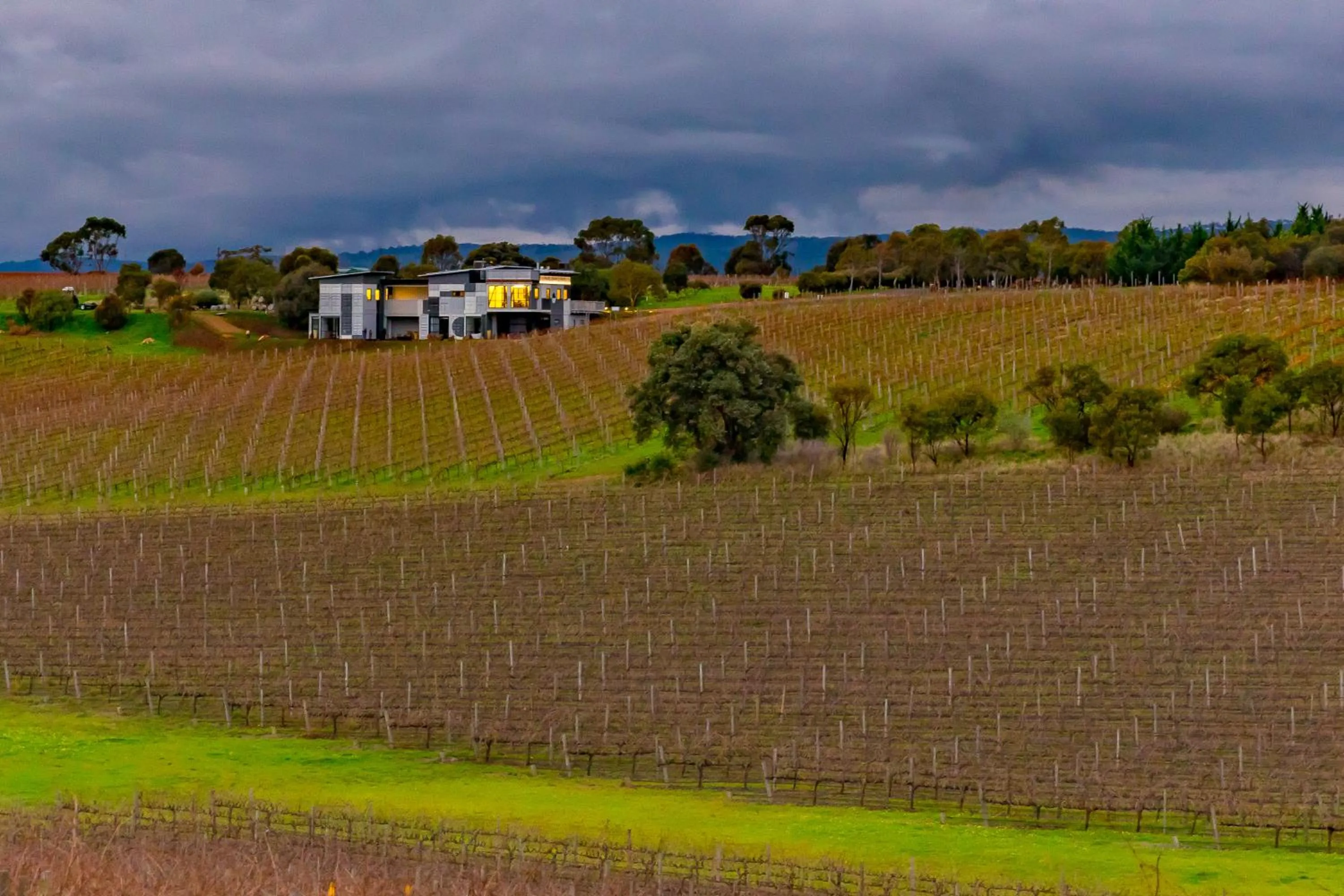 Property building in Hotel California Road at Inkwell Wines
