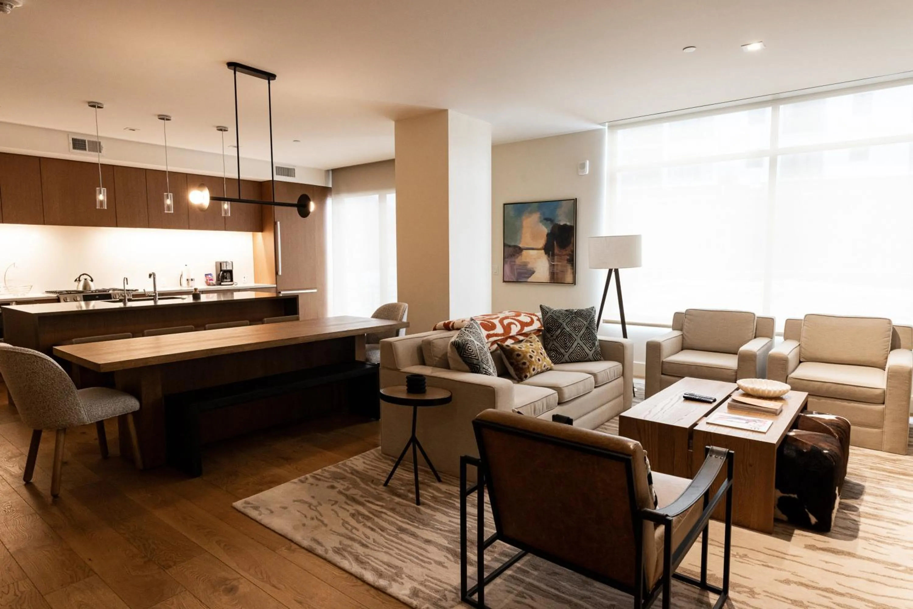 Living room in Lift Park City Condominiums