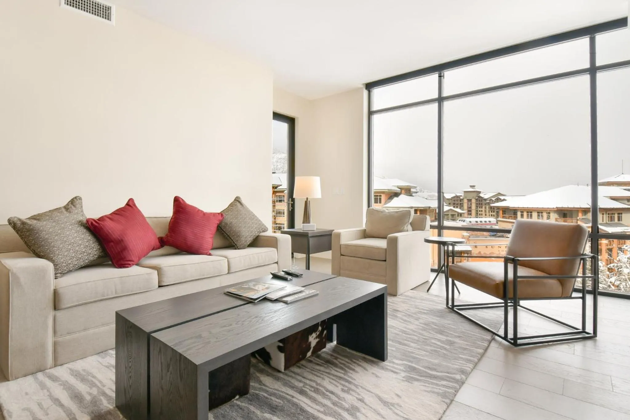 Living room in Lift Park City Condominiums