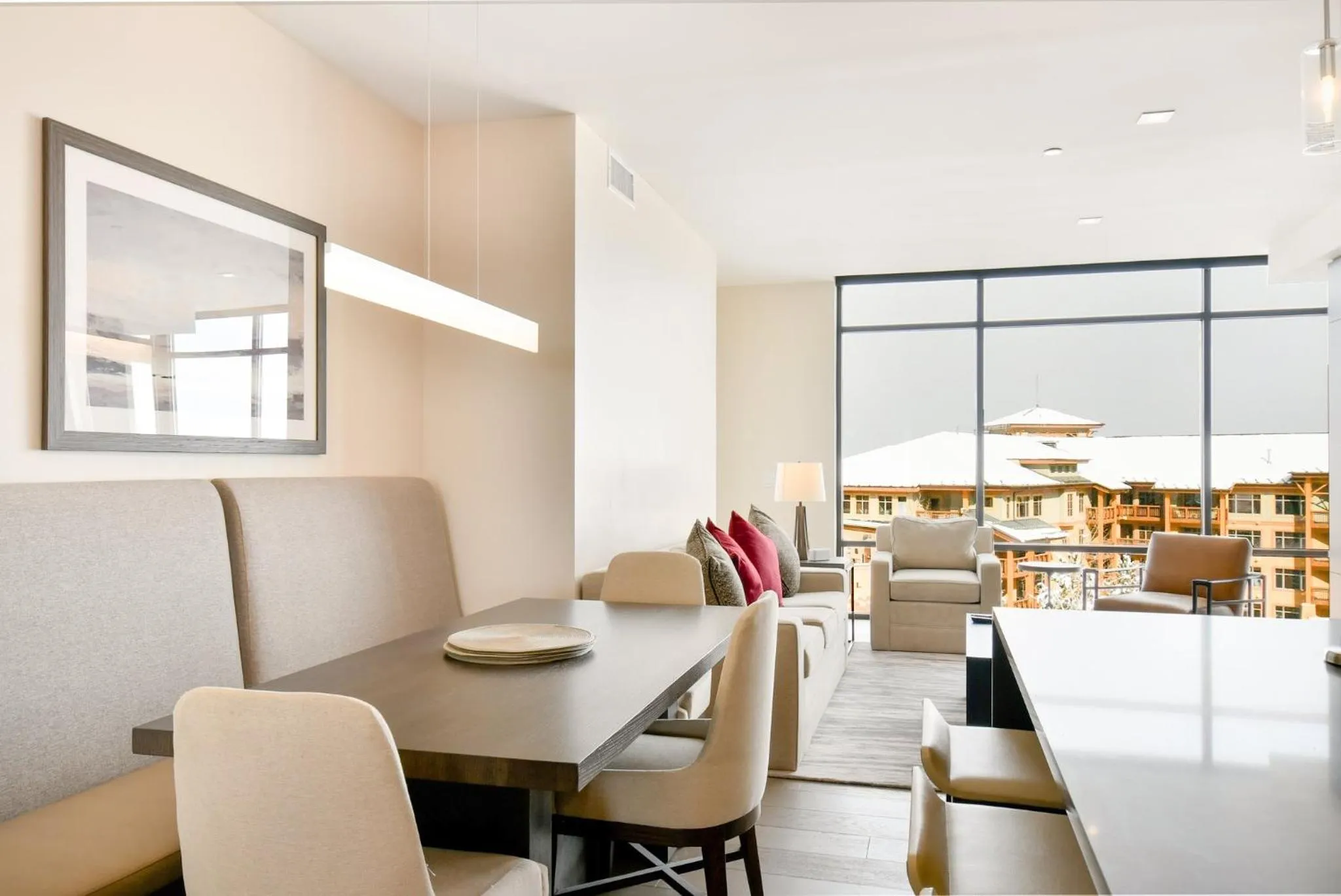 Living room in Lift Park City Condominiums