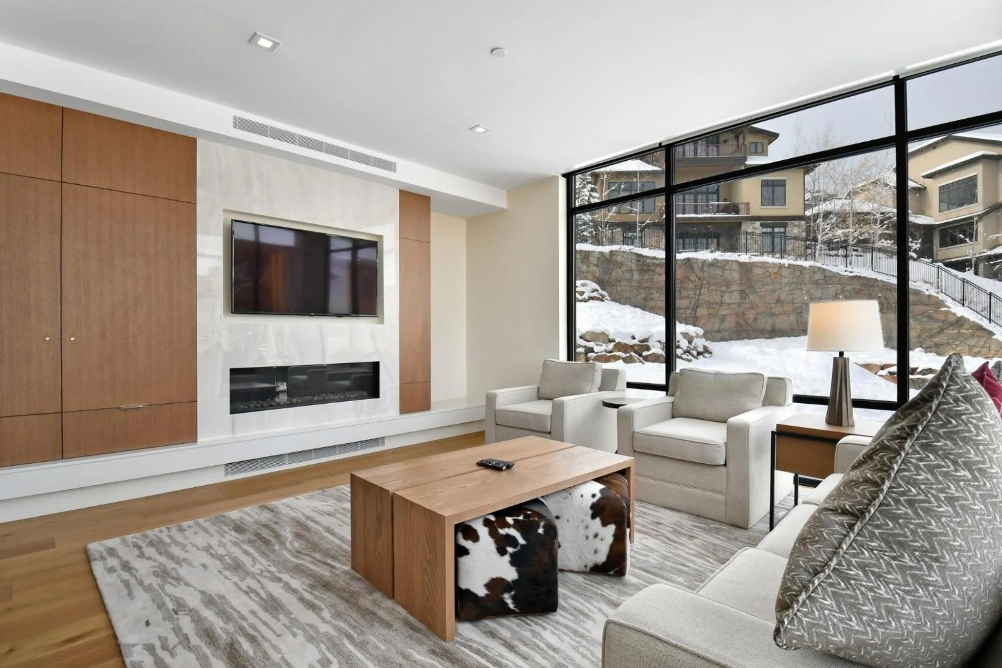 Living room in Lift Park City Condominiums