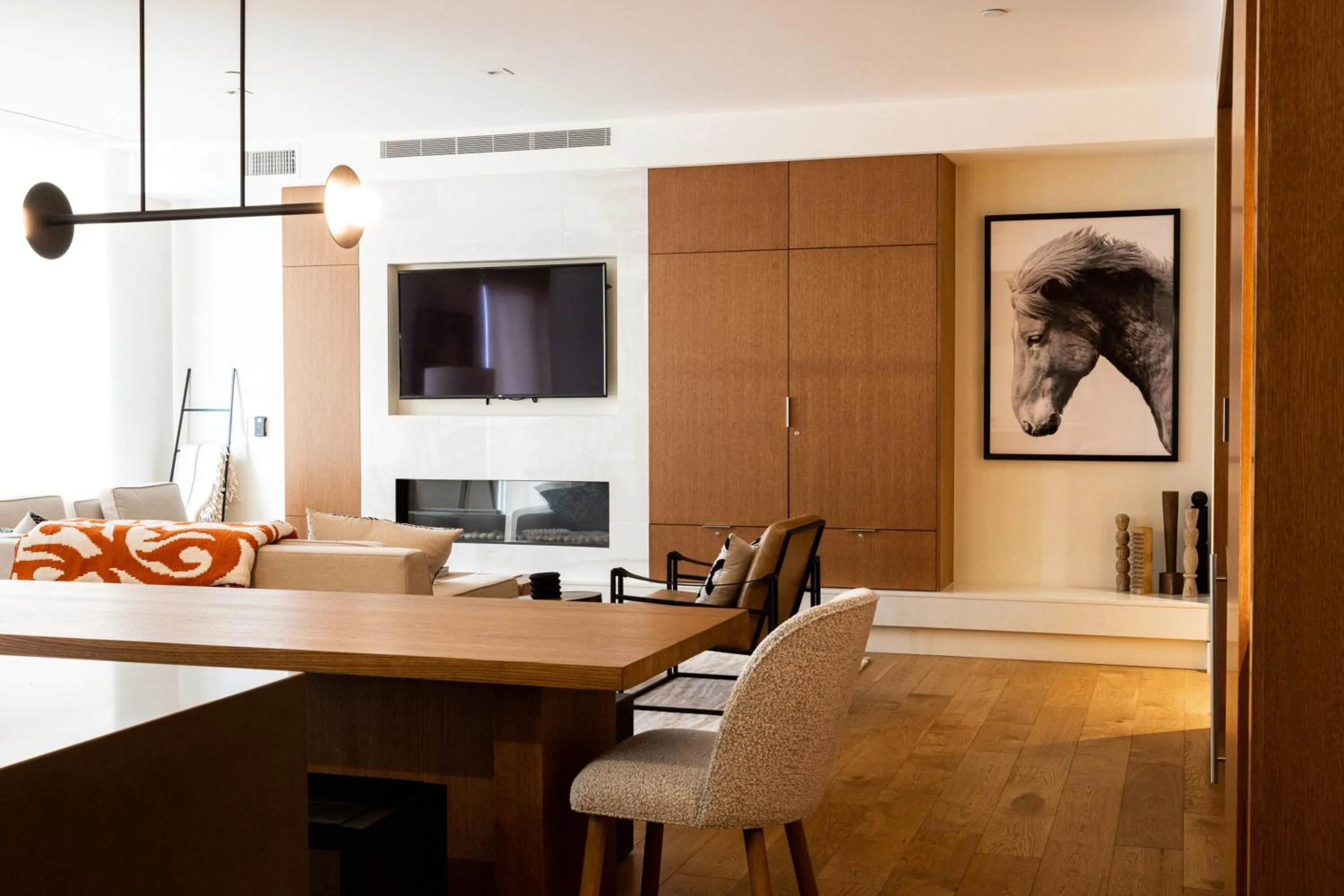 Living room in Lift Park City Condominiums