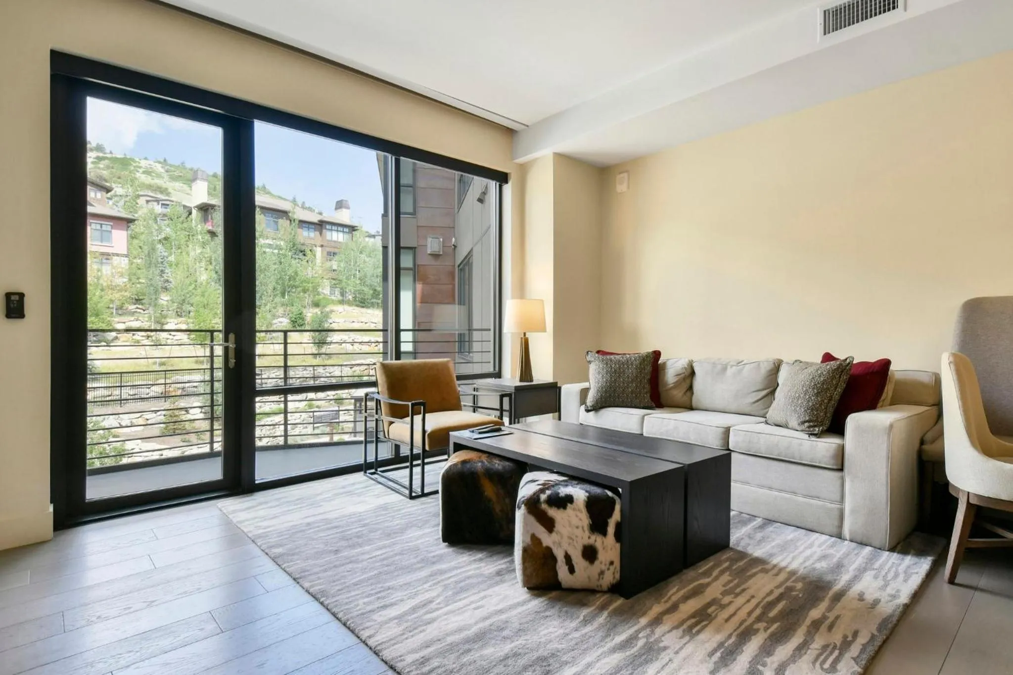 Living room in Lift Park City Condominiums by Vail Resorts