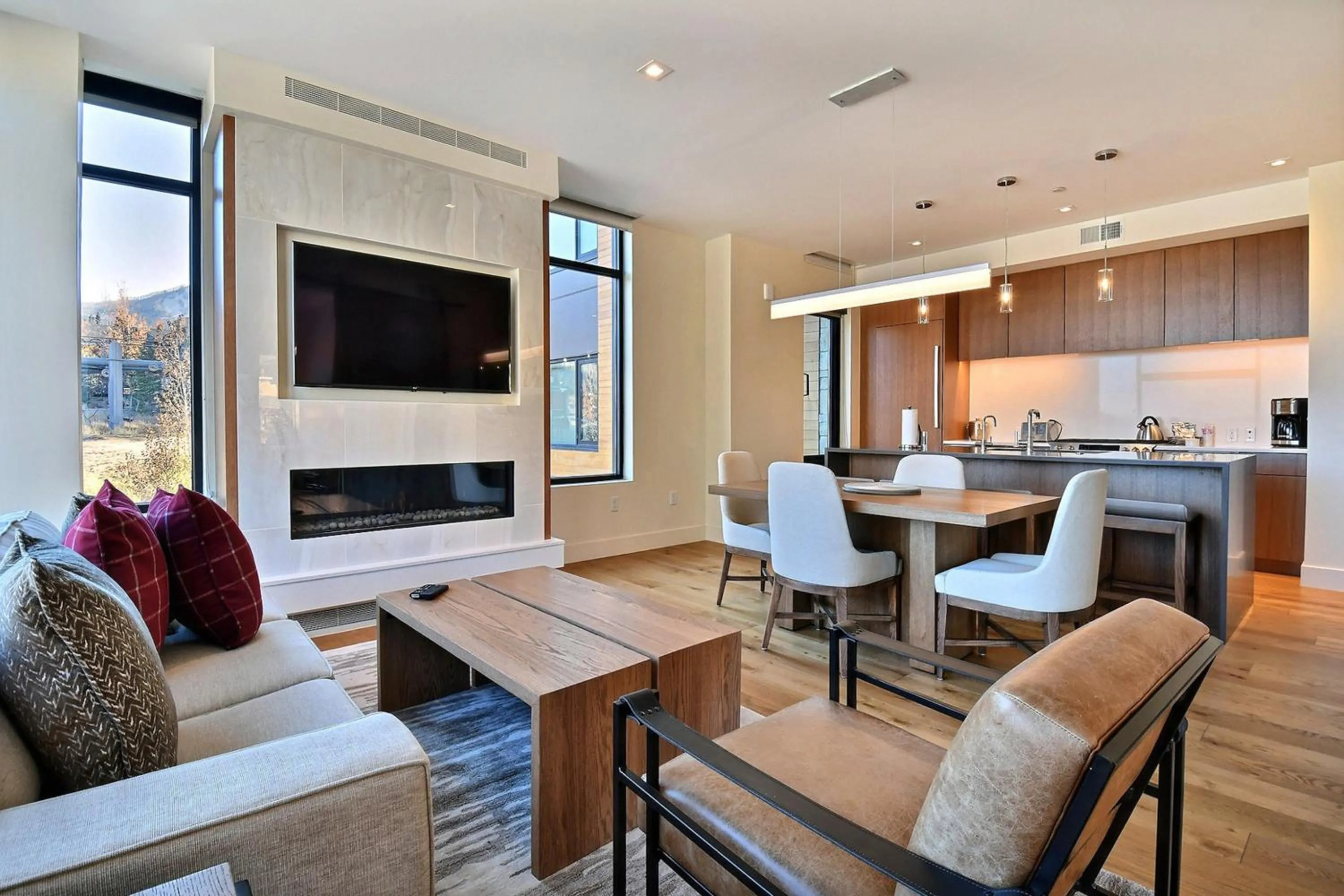 Living room in Lift Park City Condominiums