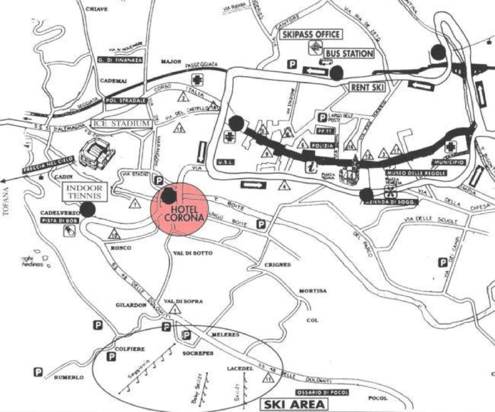 Area and facilities in Hotel Corona