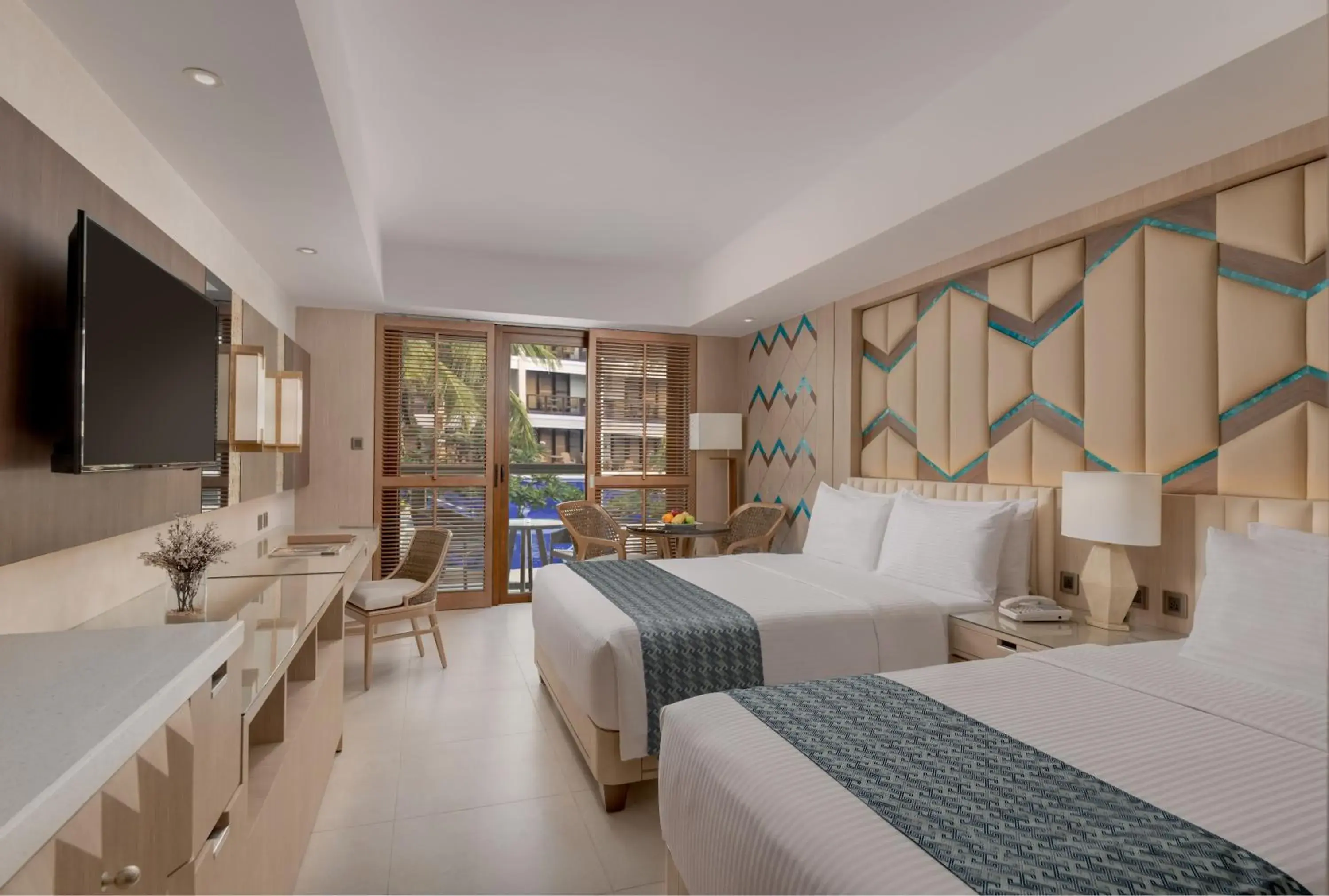 Bedroom, Bed in Henann Tawala Resort Bedroom, Bed in Henann Tawala Resort