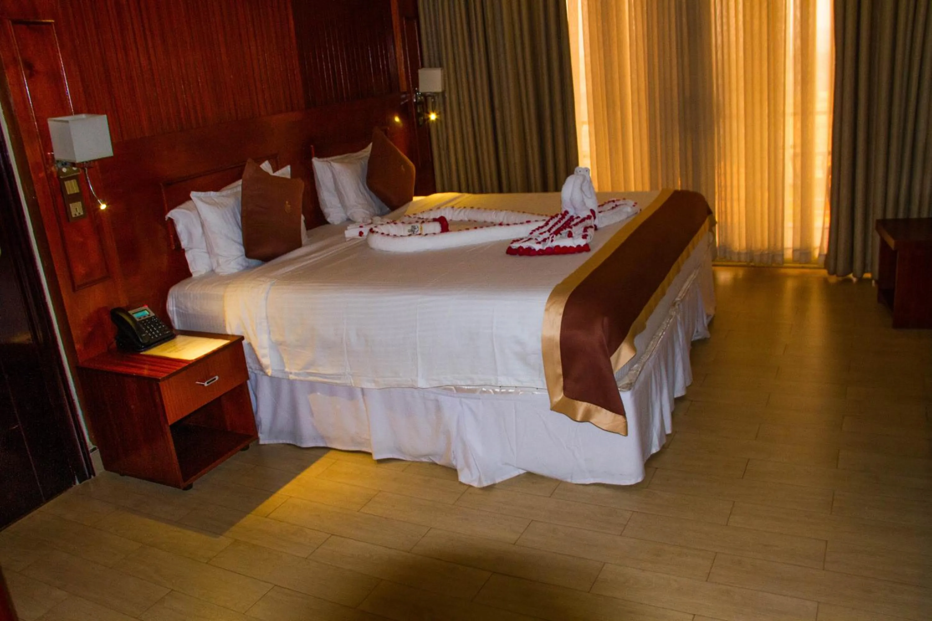 Bed in Sainte Famille Hotel