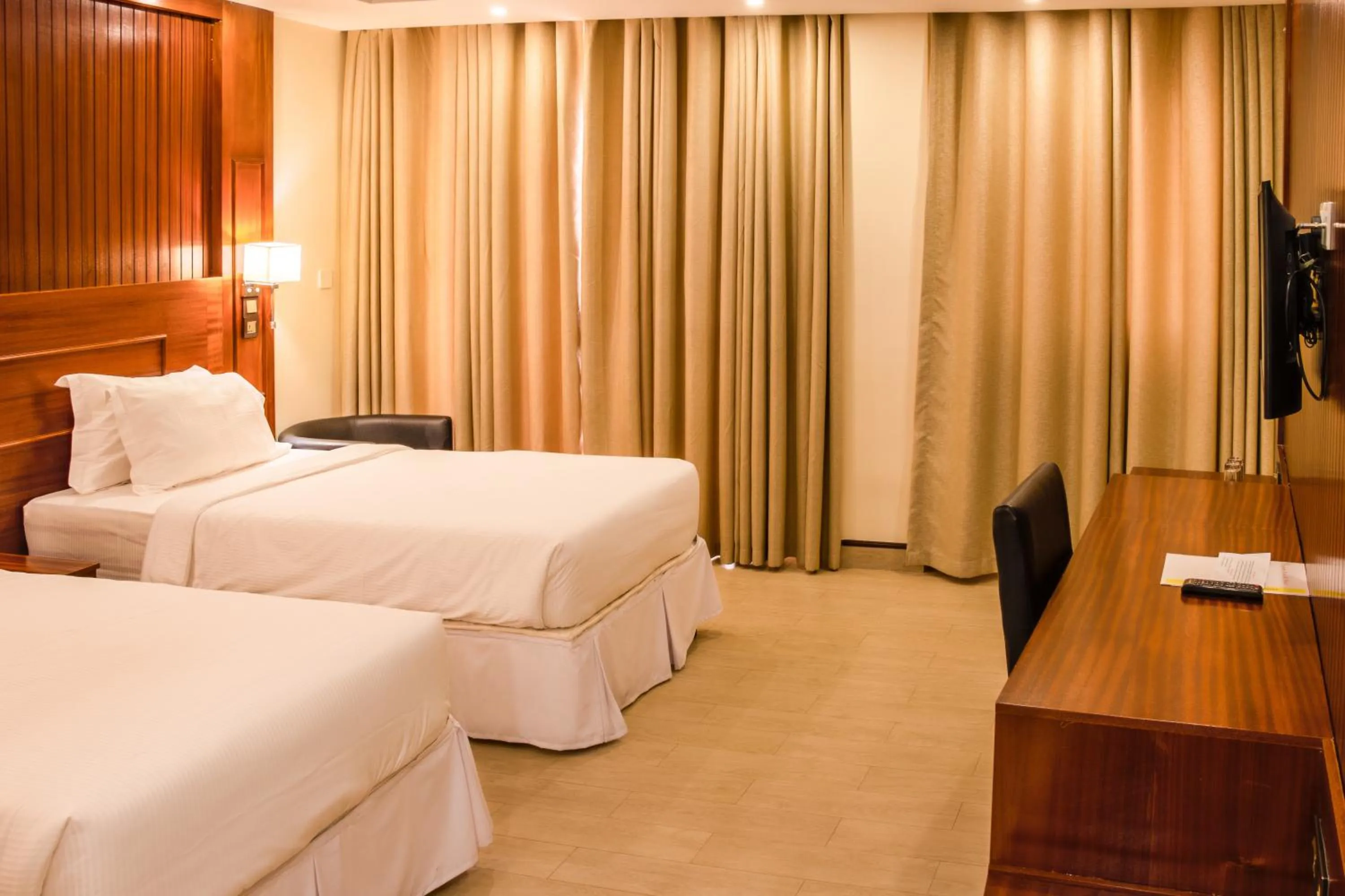 Bed in Sainte Famille Hotel