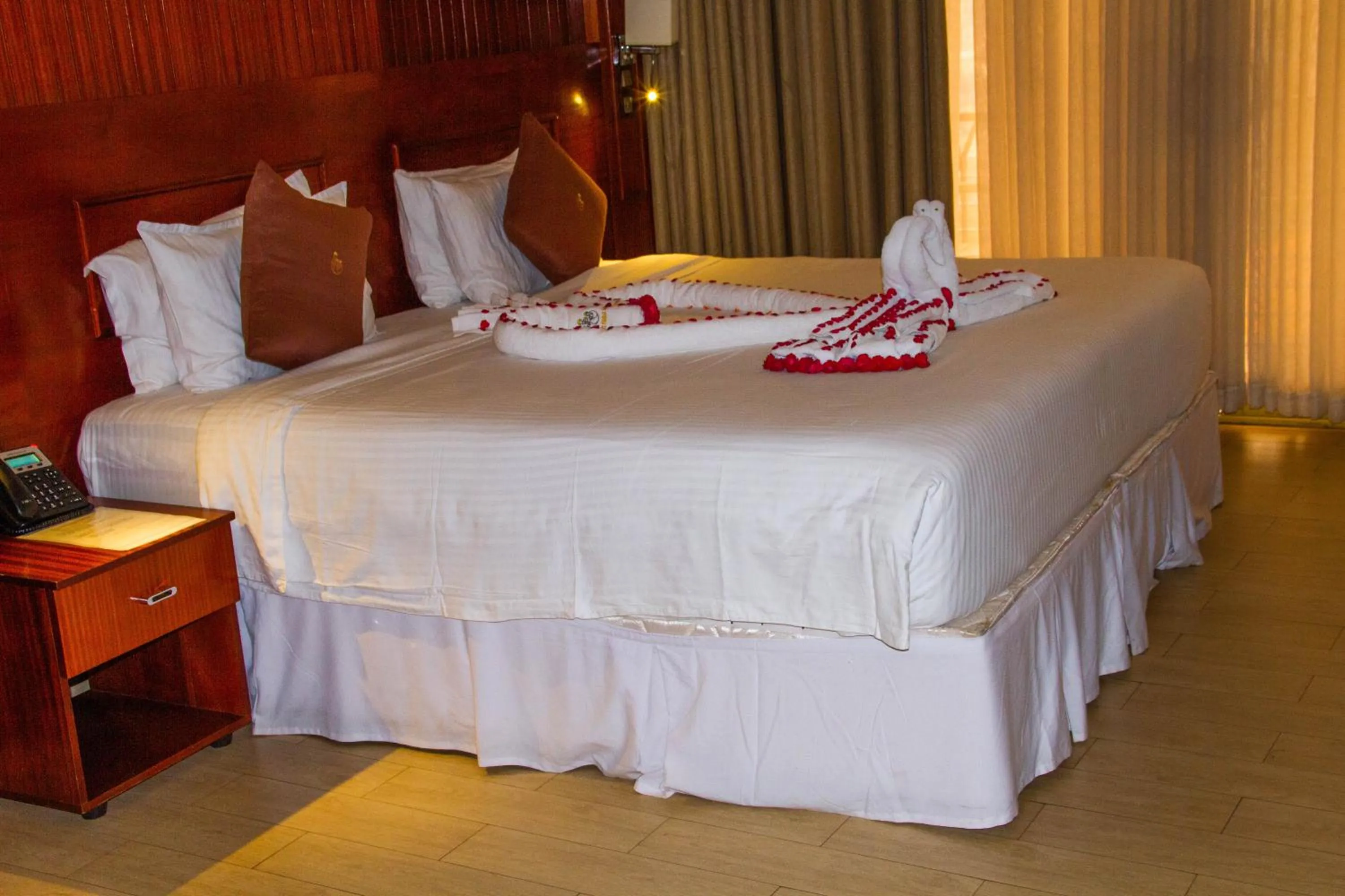 Bed in Sainte Famille Hotel