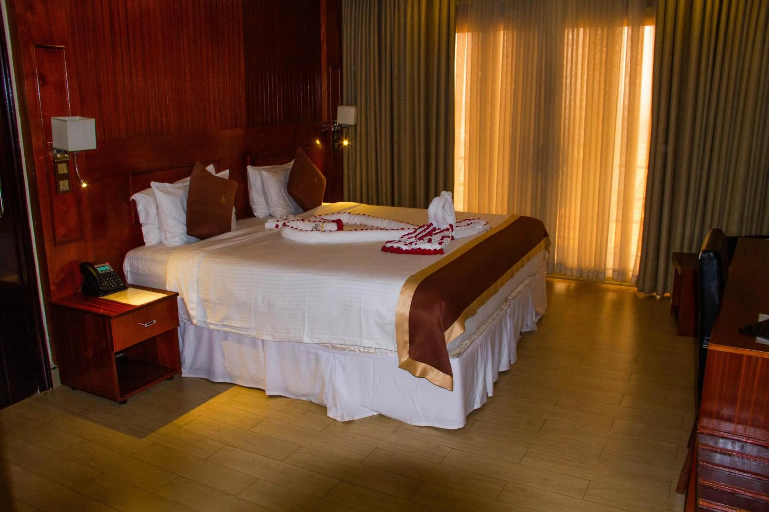 Bed in Sainte Famille Hotel