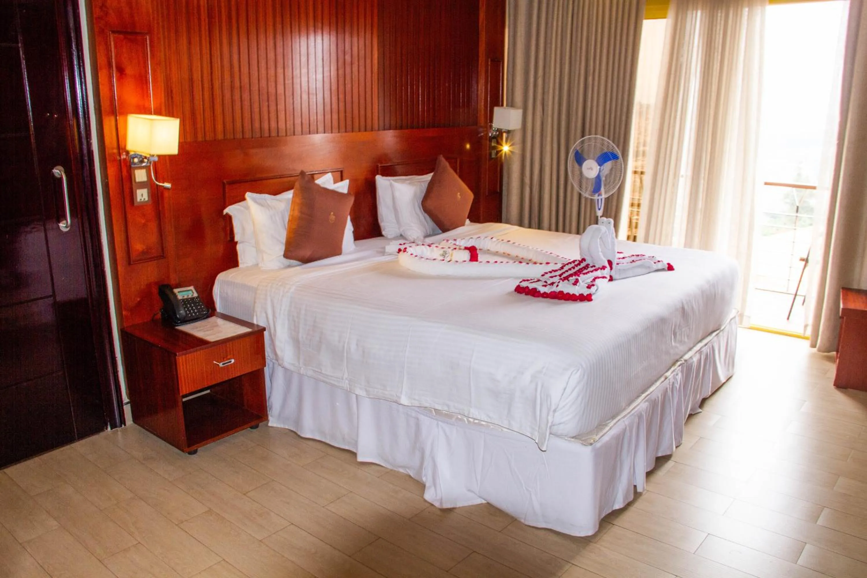 Bed in Sainte Famille Hotel